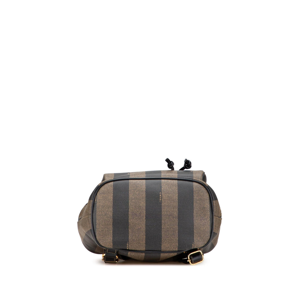 Fendi Pequin Coated Canvas Drawstring Backpack
