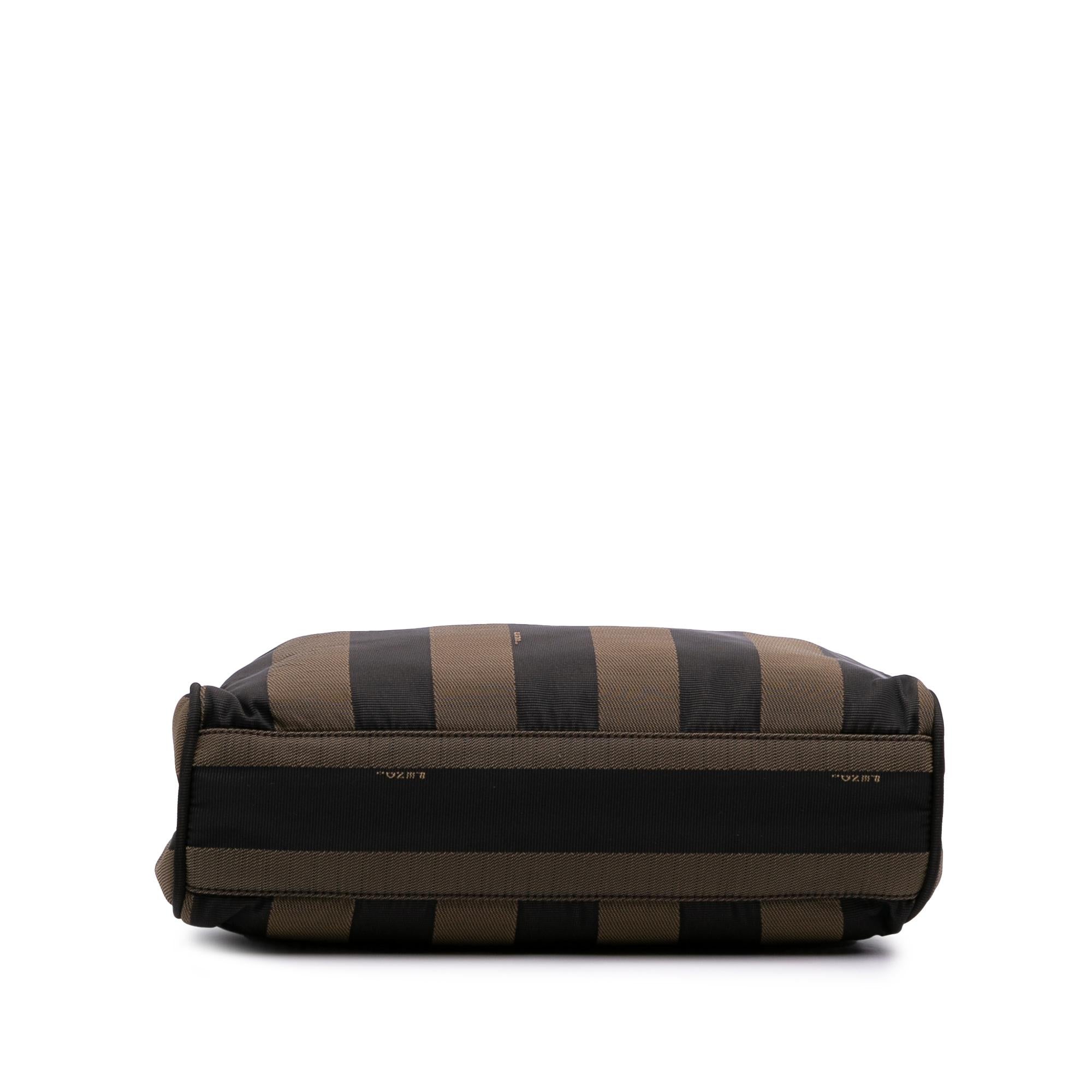 Fendi Pequin Coated Canvas Tote