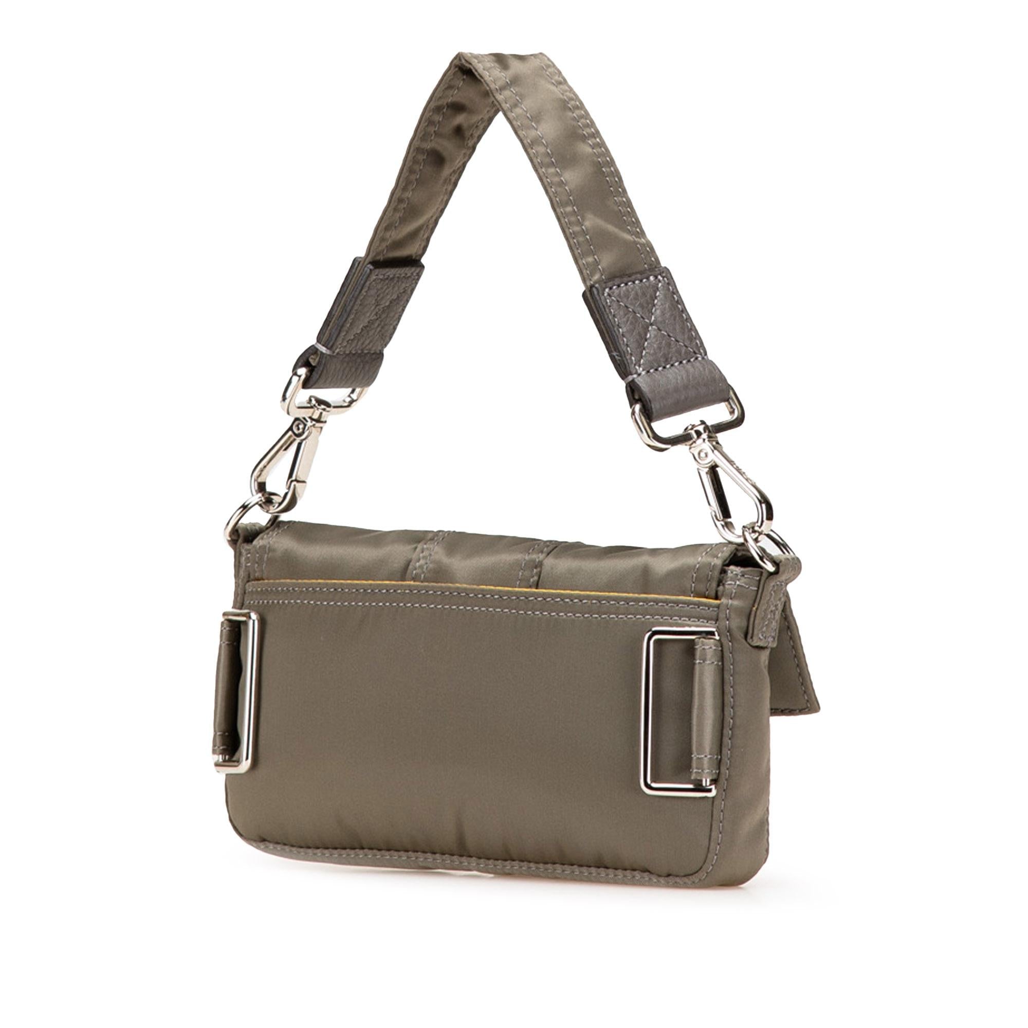 Fendi Porter Yoshida Nylon Baguette Satchel