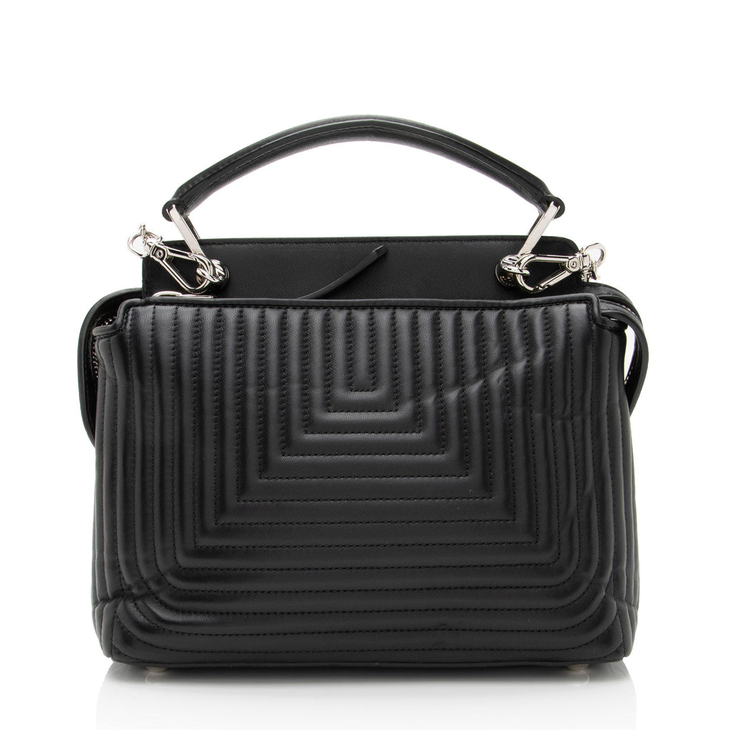 Fendi Quilted Leather Dotcom Small Shoulder Bag