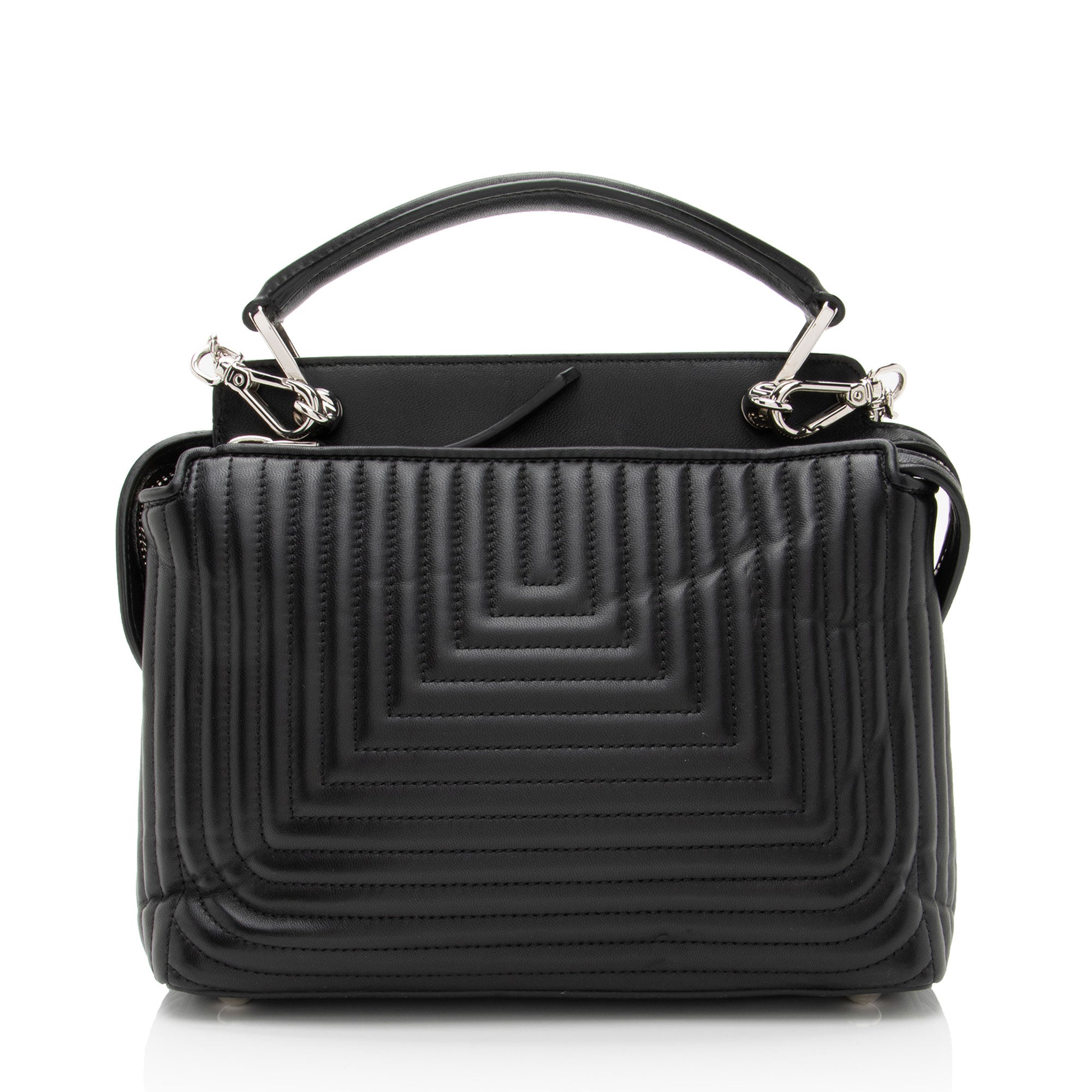 Fendi Quilted Leather Dotcom Small Shoulder Bag