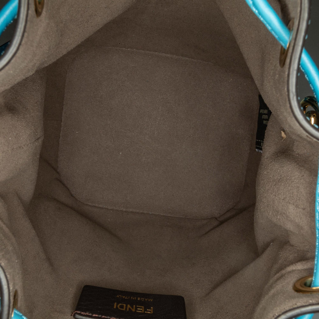 Fendi Sarah Coleman Mini Coated Canvas FF Vertigo Mon Tresor Bucket