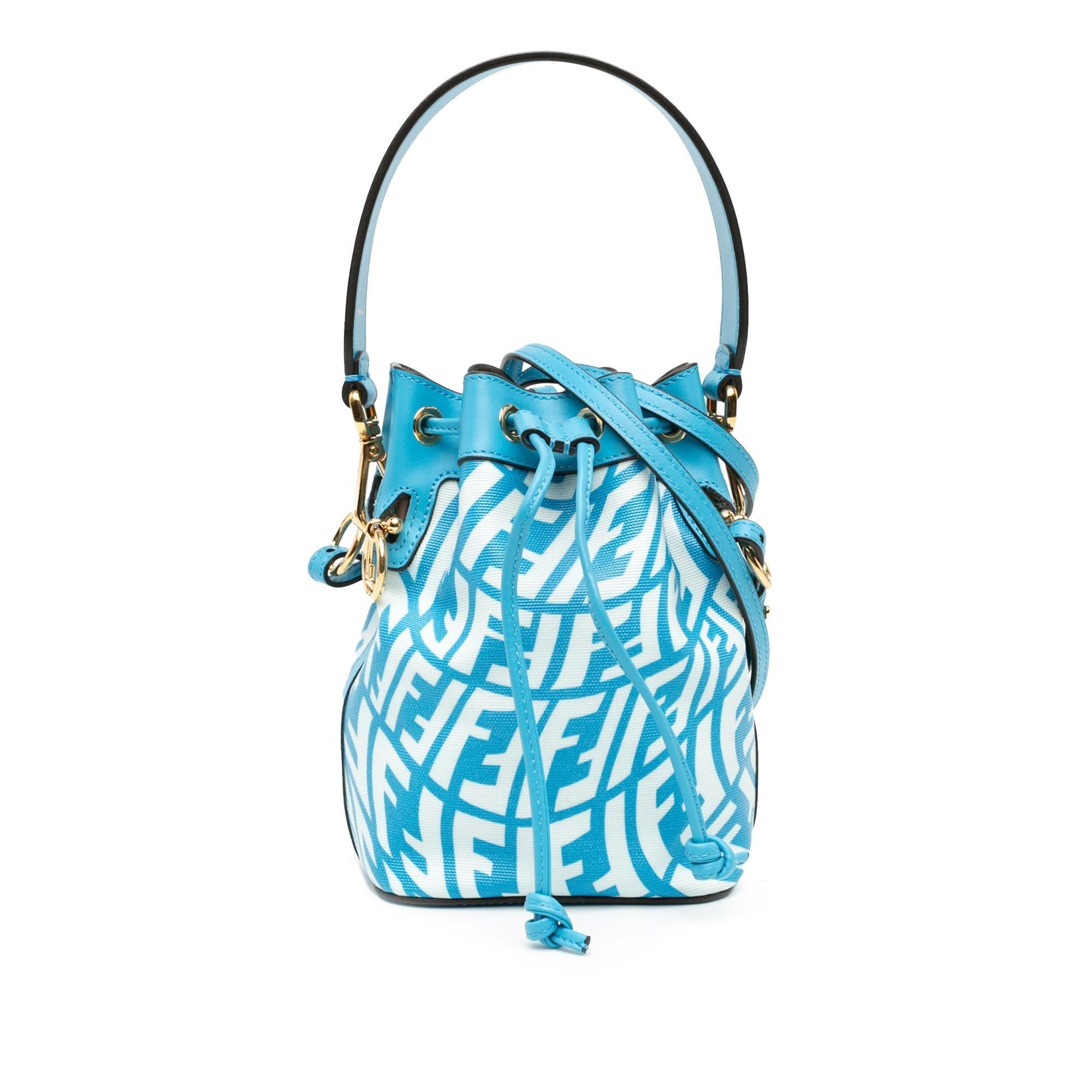 Fendi Sarah Coleman Mini Coated Canvas FF Vertigo Mon Tresor Bucket