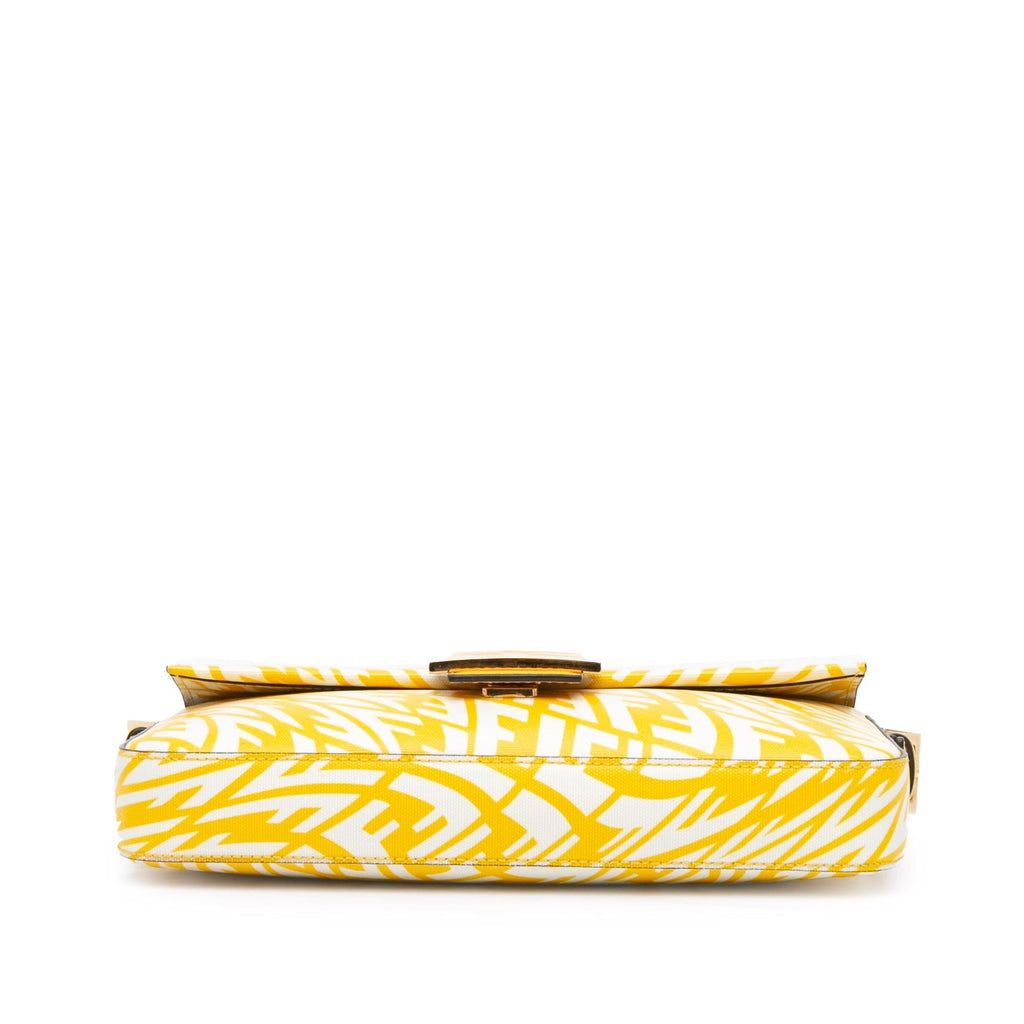 Fendi Sarah Coleman Zucca Coated Canvas 1997 Vertigo Baguette