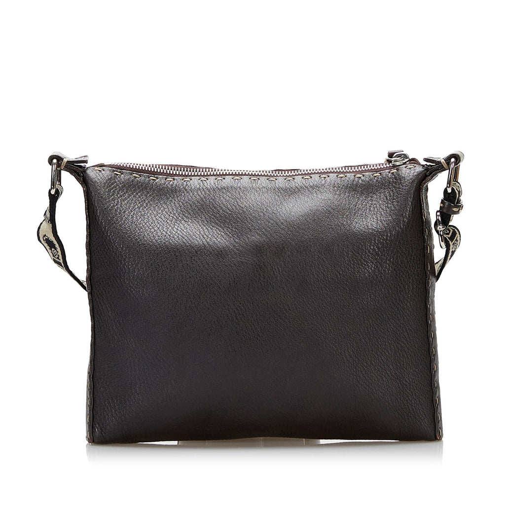 Fendi Selleria Leather Crossbody Bag (SHG-36824)