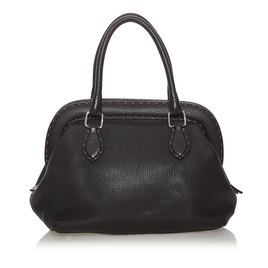 Fendi Selleria Leather Handbag (SHG-28118)