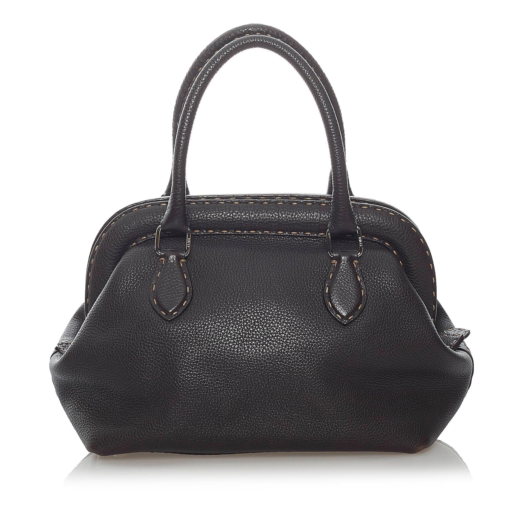 Fendi Selleria Leather Handbag (SHG-30990)