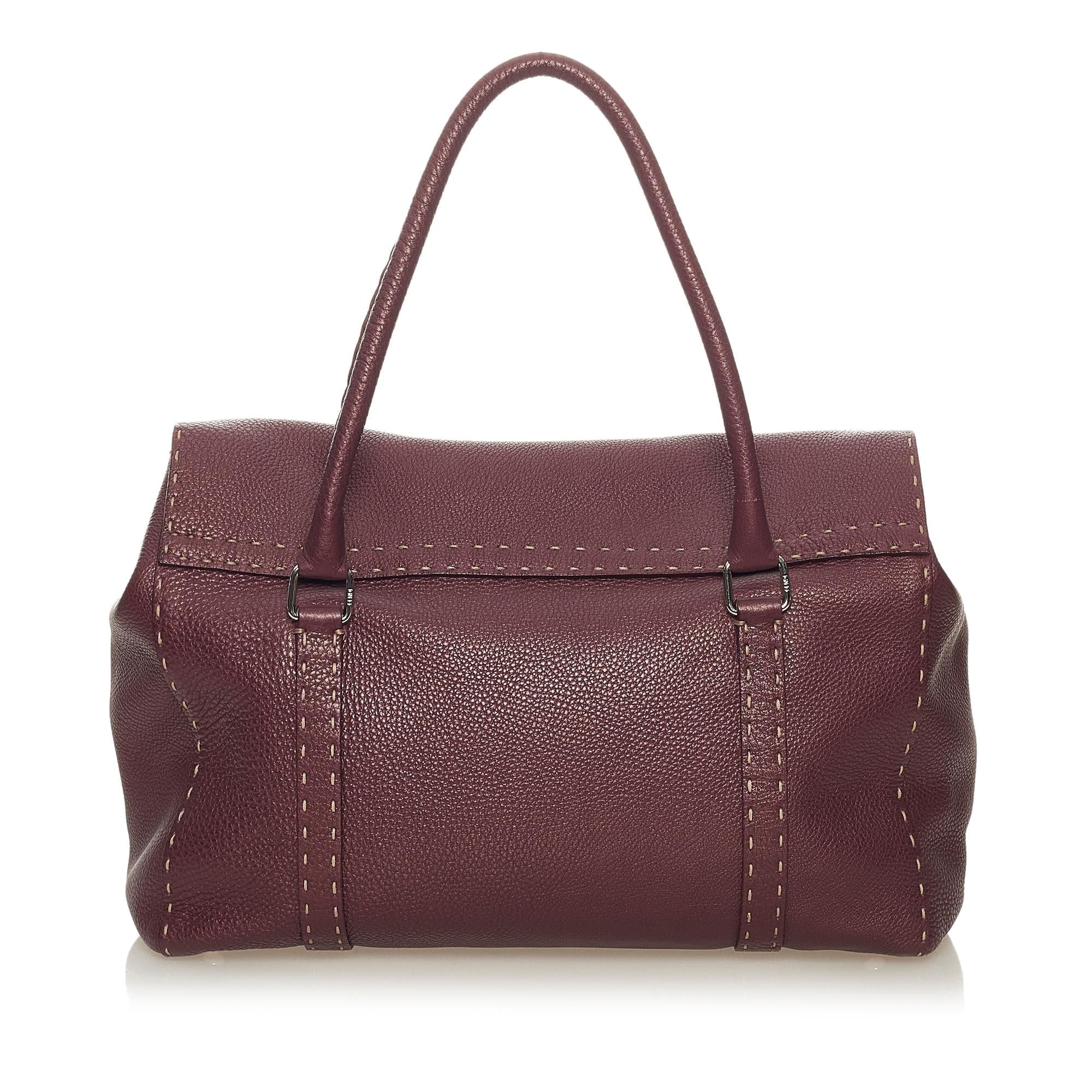Fendi Selleria Linda Leather Handbag (SHG-27779)