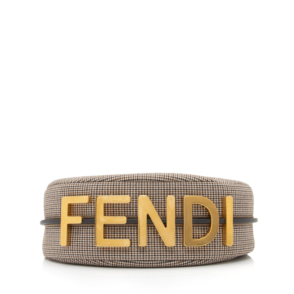 Fendi Fabric Small Fendigraphy Charm Hobo (SHF-23488)