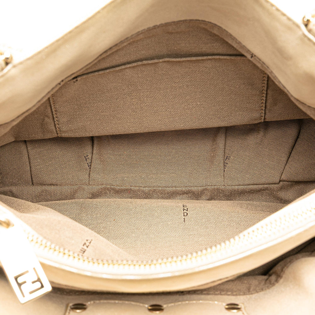 Fendi Small Metallic Mia Chain Satchel