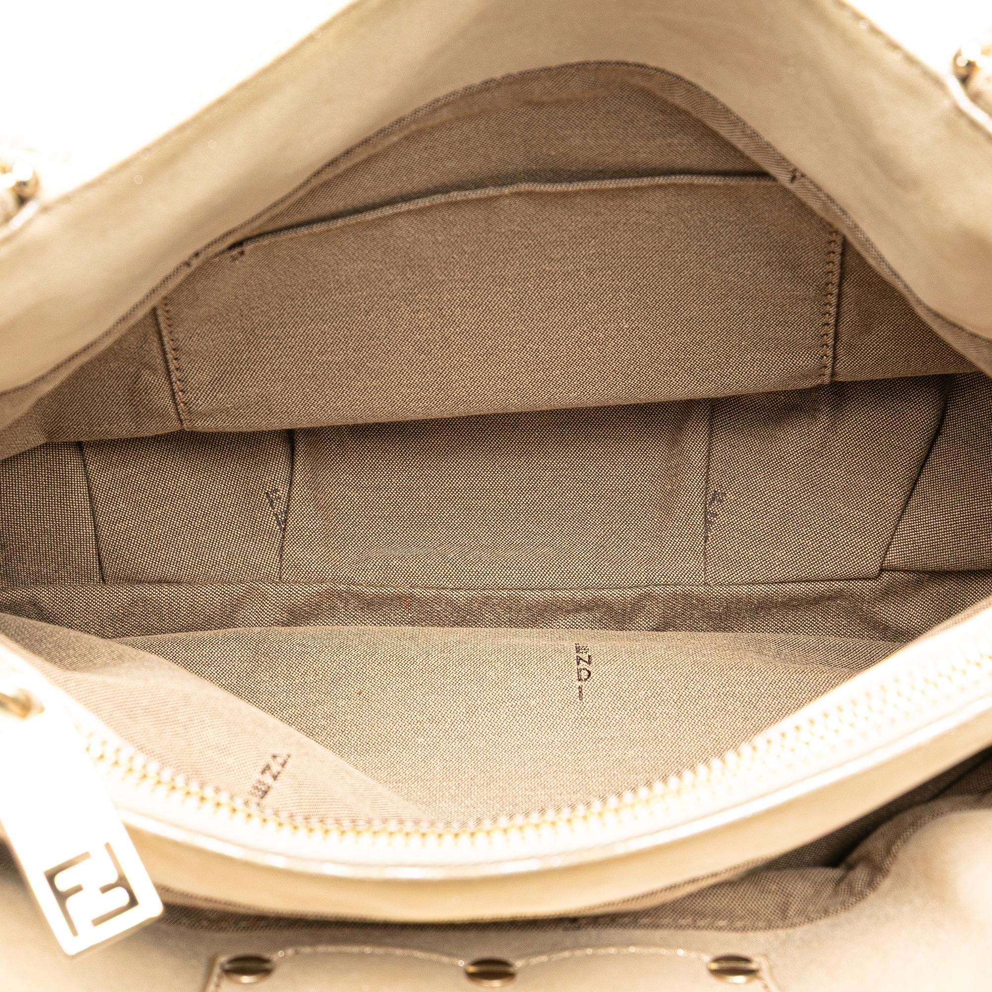 Fendi Small Metallic Mia Chain Satchel