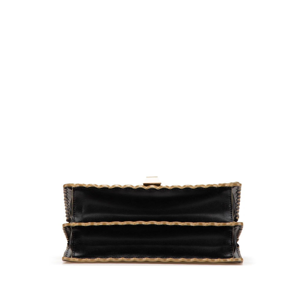 Fendi Small Scalloped Leather Kan I Crossbody