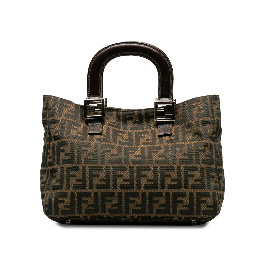 Fendi Small Zucca Canvas Twins Tote (SHG-kog7lI)
