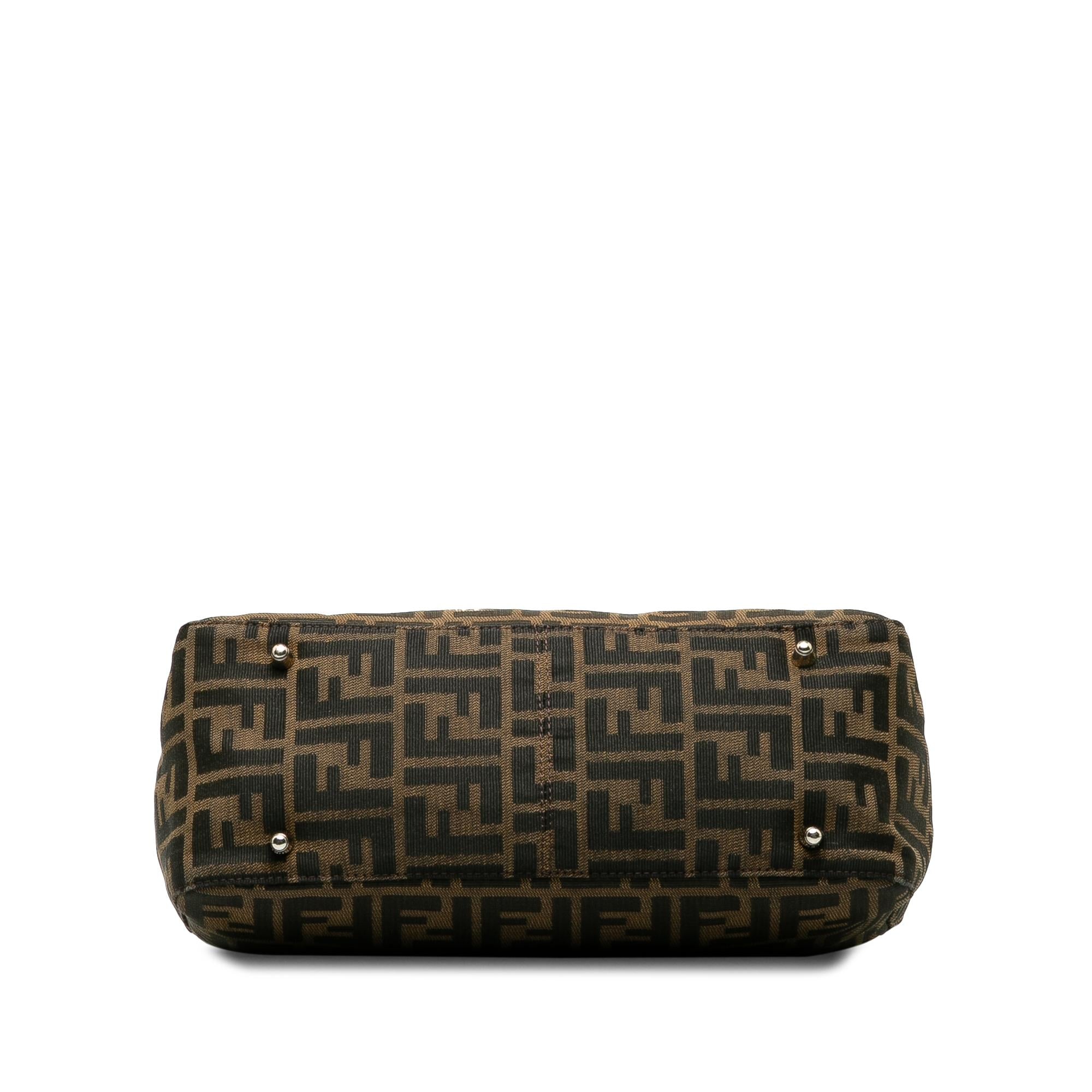 Fendi Small Zucca Canvas Twins Tote (SHG-kog7lI)