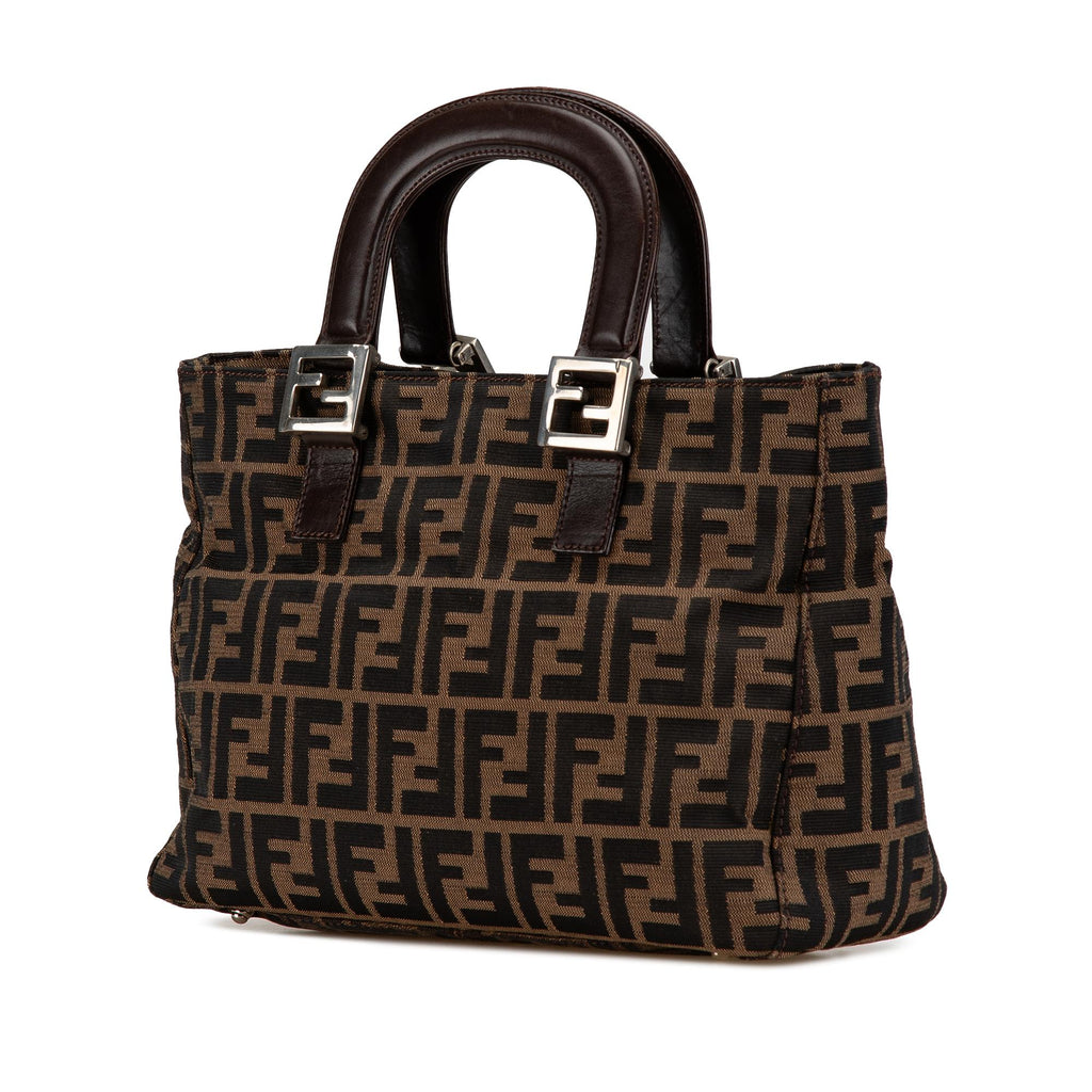 Fendi Small Zucca Canvas Twins Tote