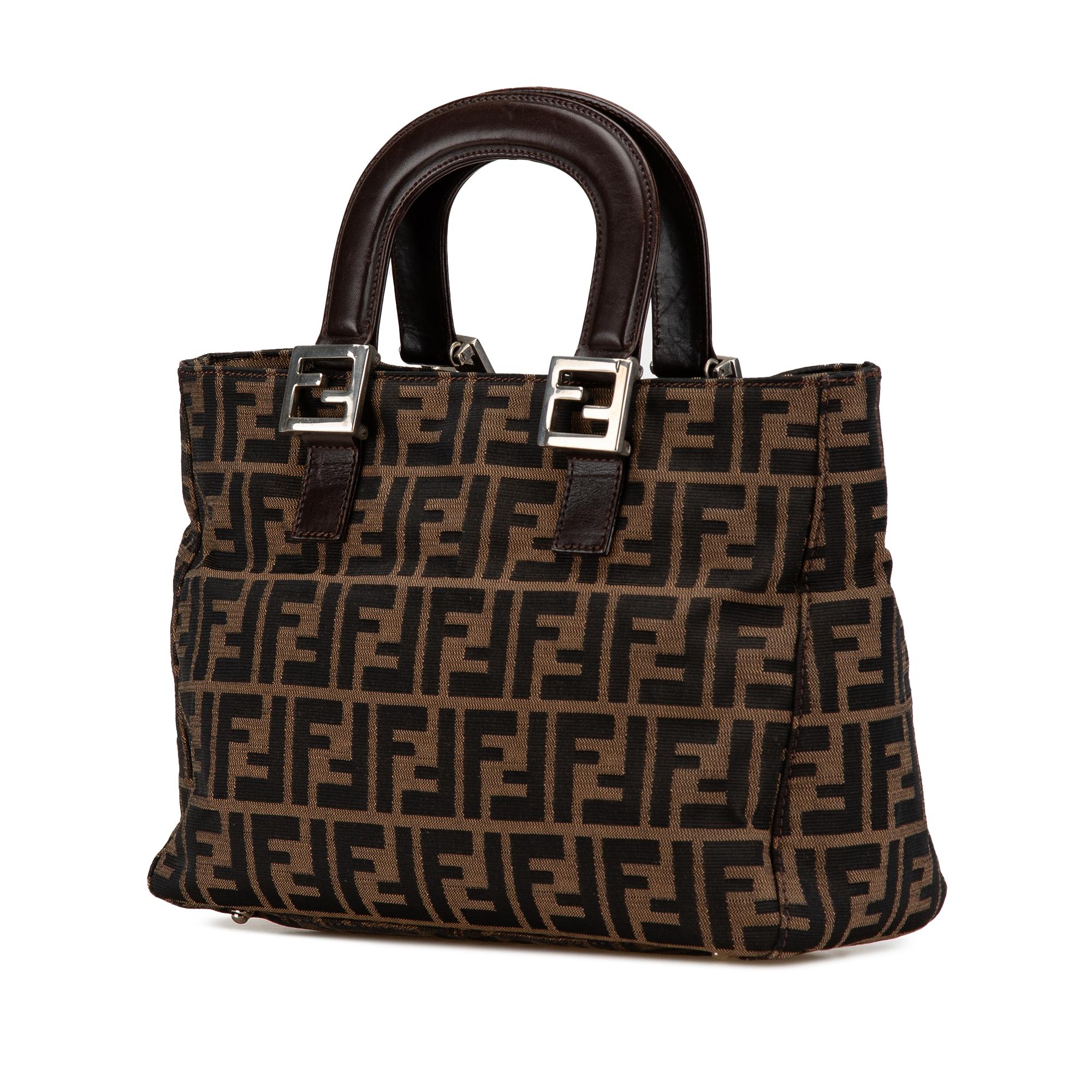 Fendi Small Zucca Canvas Twins Tote
