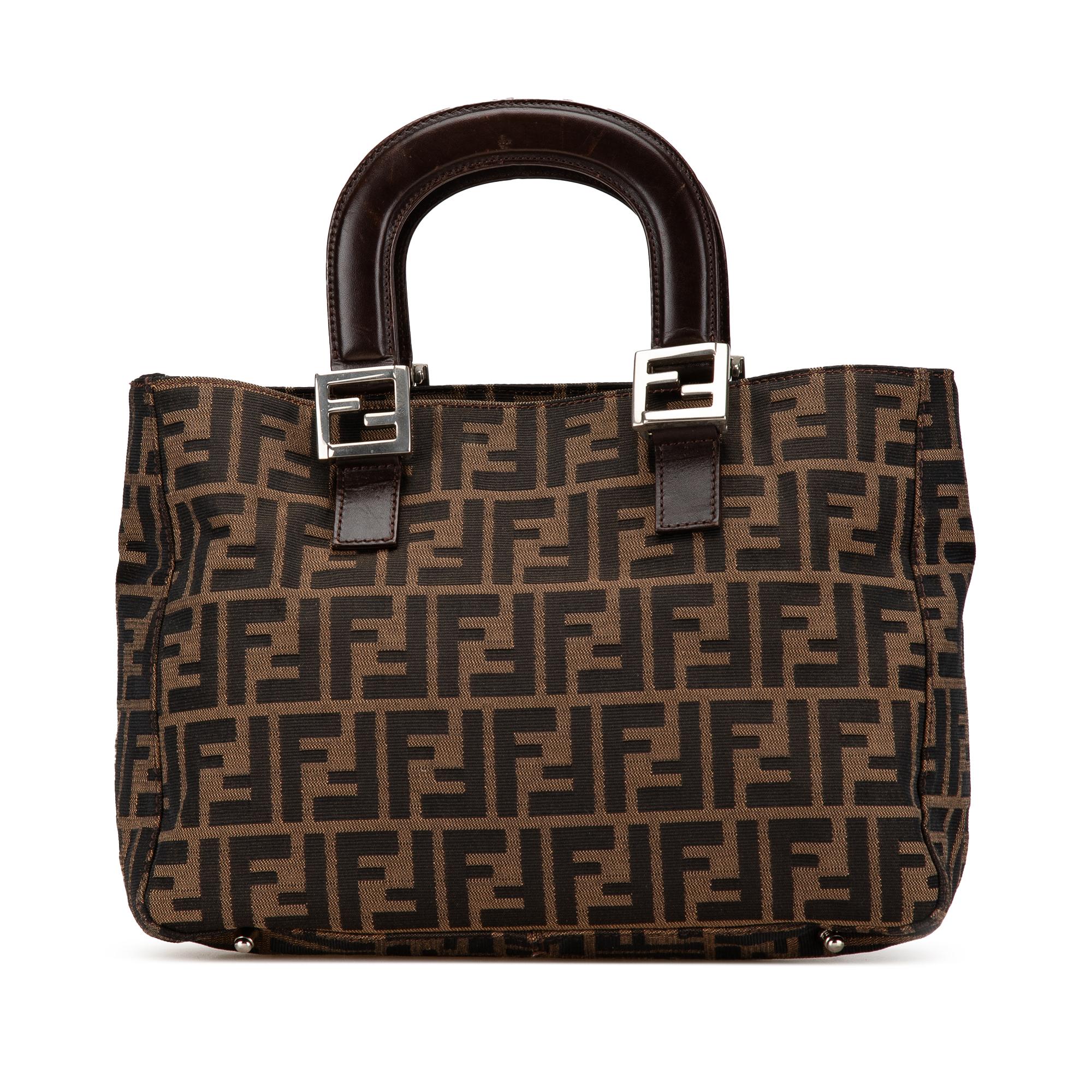 Fendi Small Zucca Canvas Twins Tote