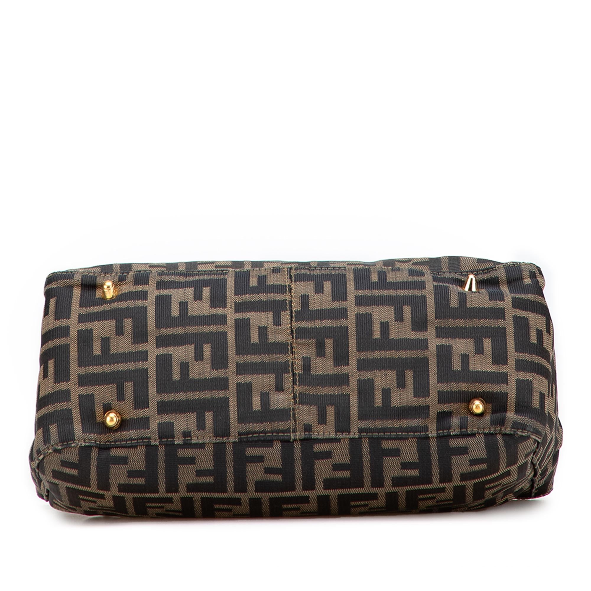 Fendi Small Zucca Canvas Twins Tote