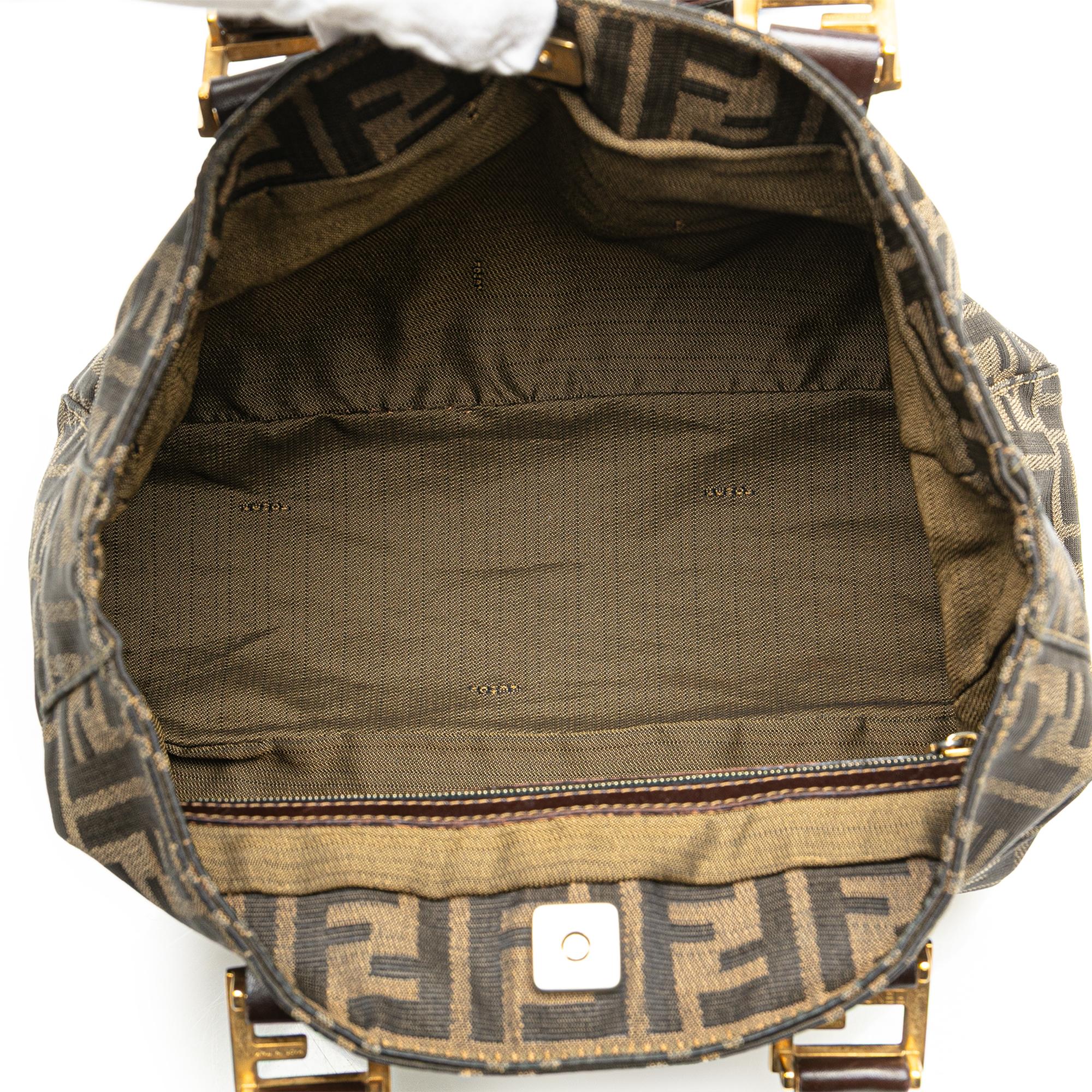 Fendi Small Zucca Canvas Twins Tote