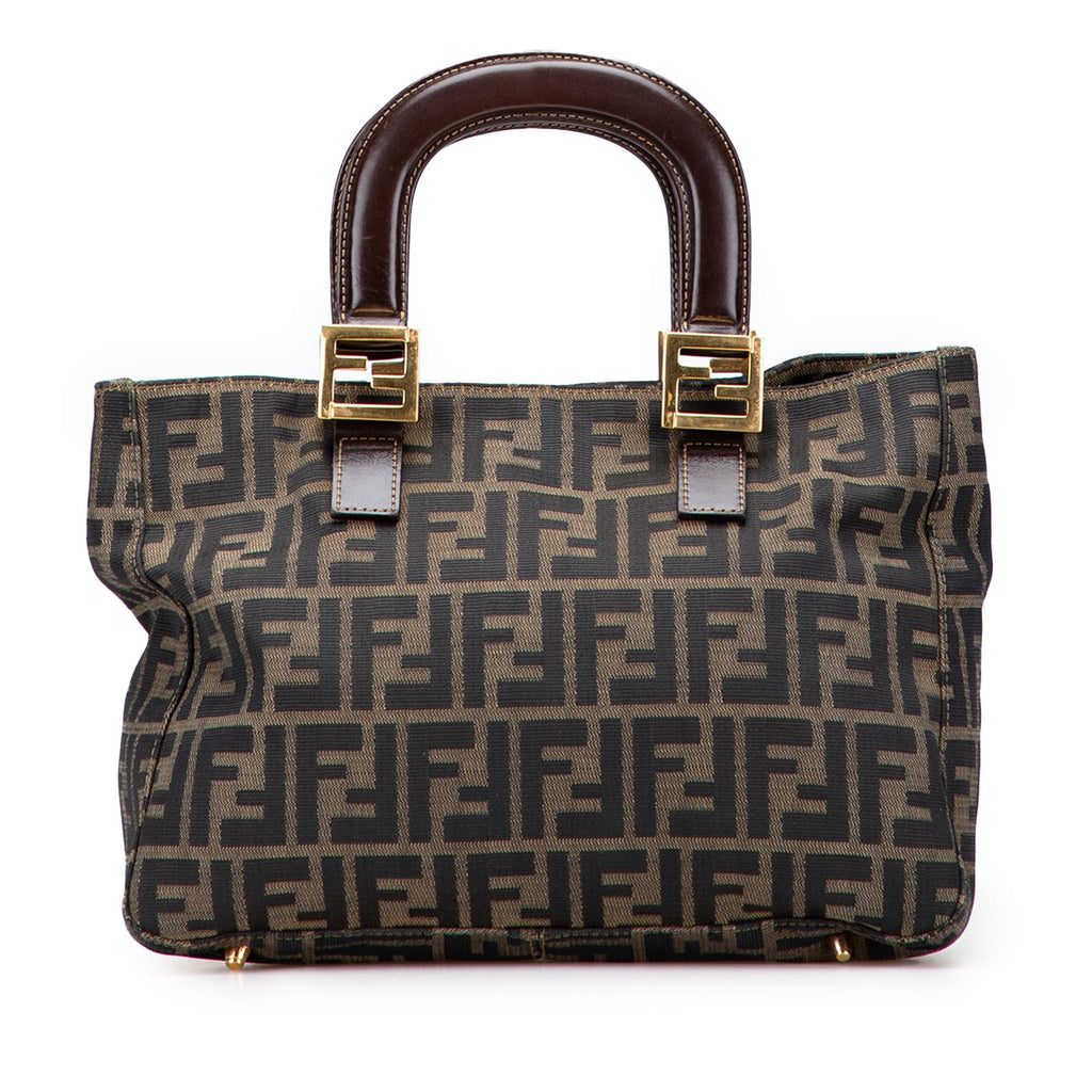 Fendi Small Zucca Canvas Twins Tote