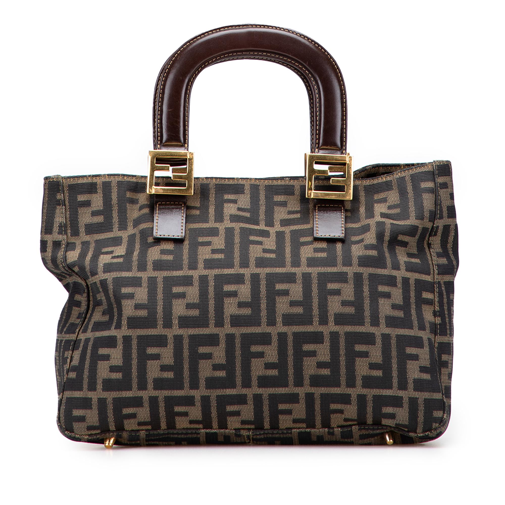 Fendi Small Zucca Canvas Twins Tote