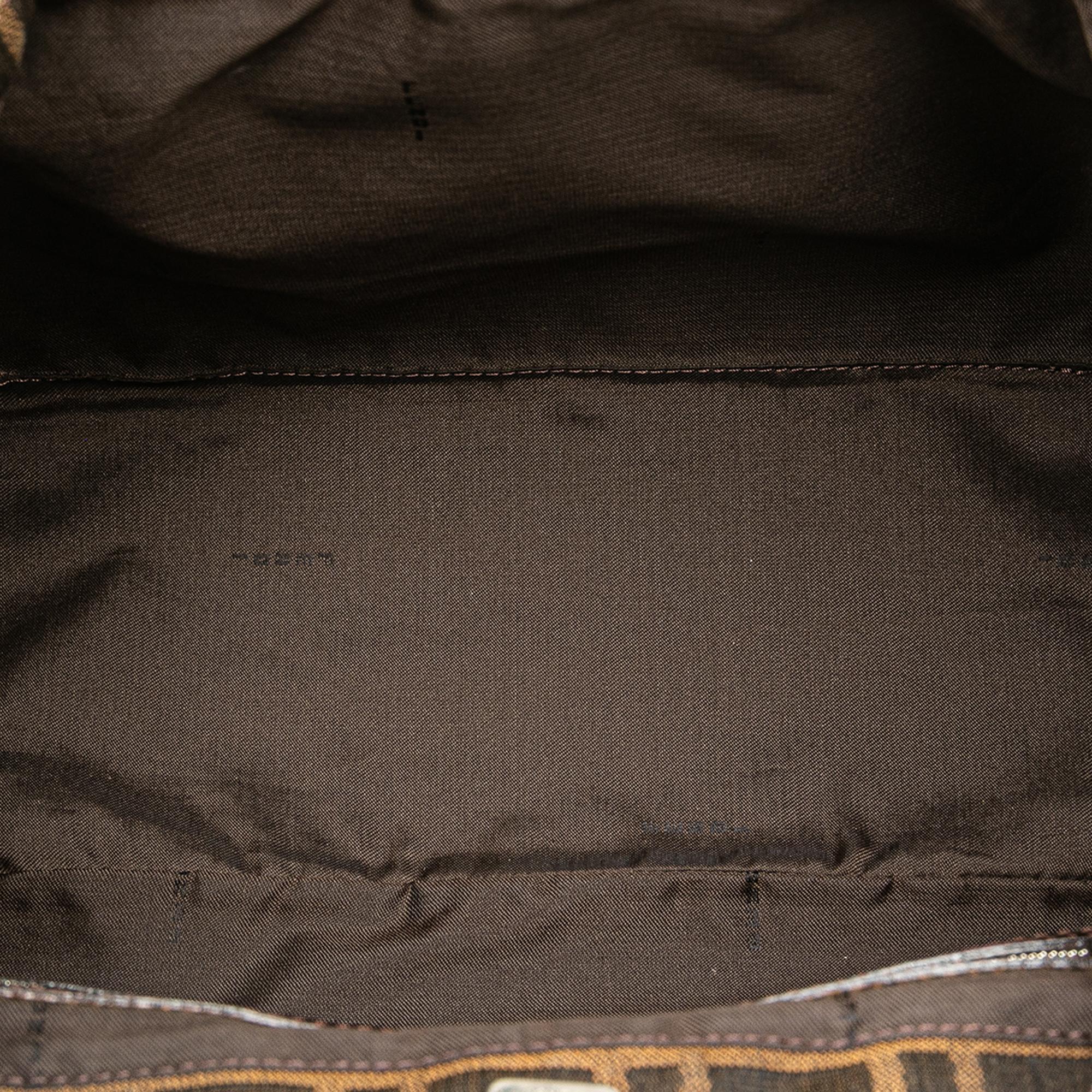 Fendi Small Zucca Canvas Twins Tote