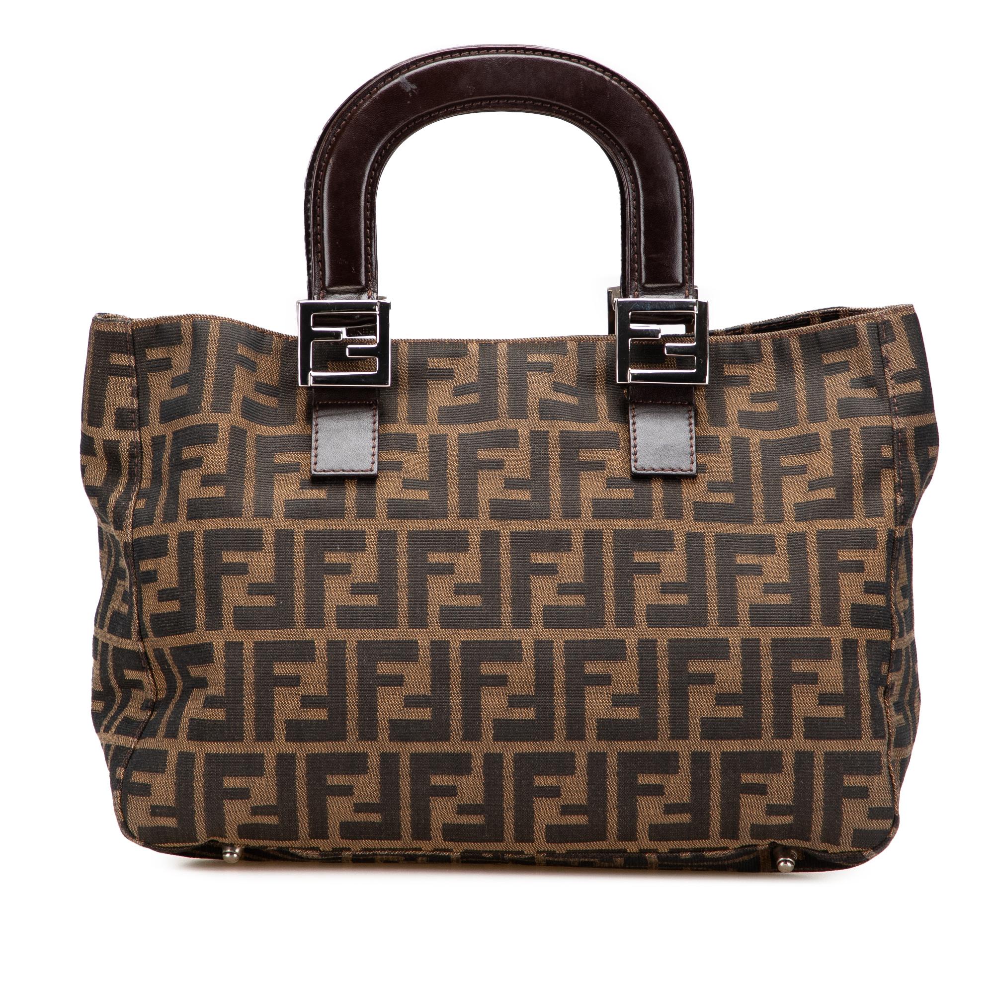 Fendi Small Zucca Canvas Twins Tote