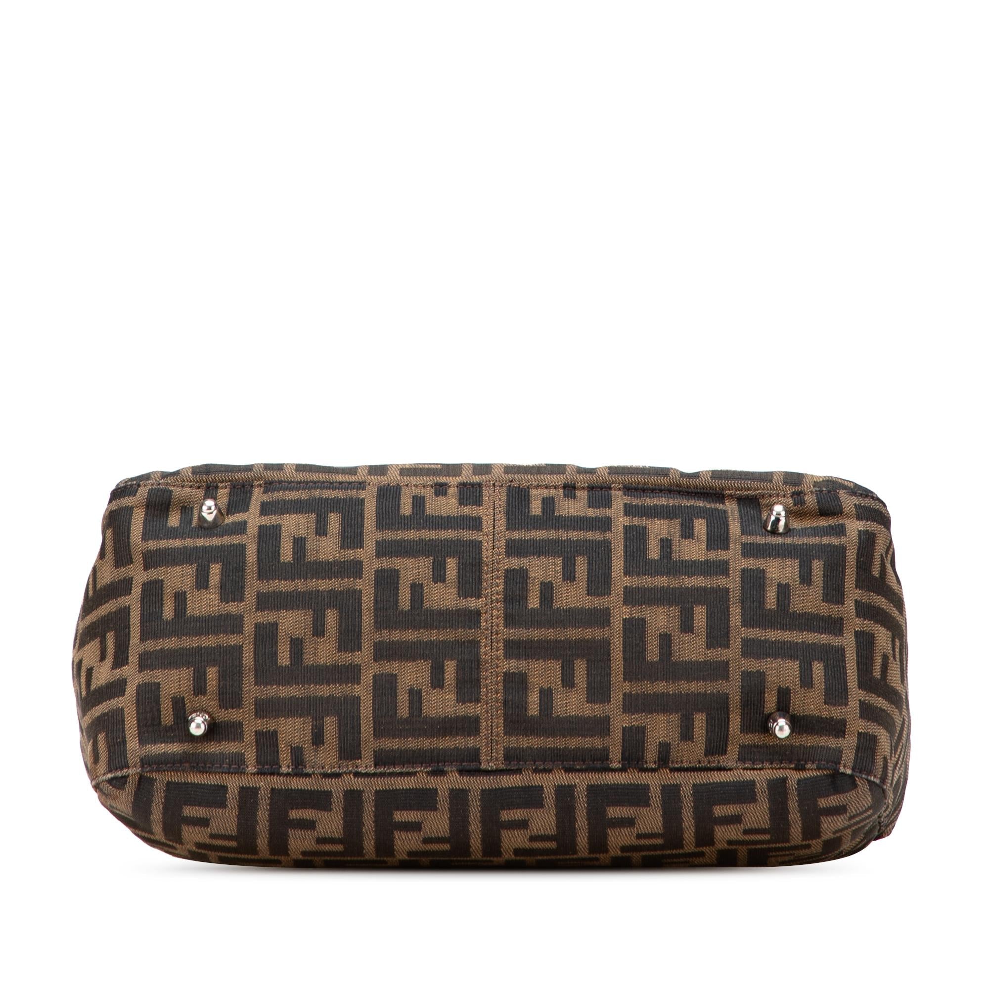Fendi Small Zucca Canvas Twins Tote