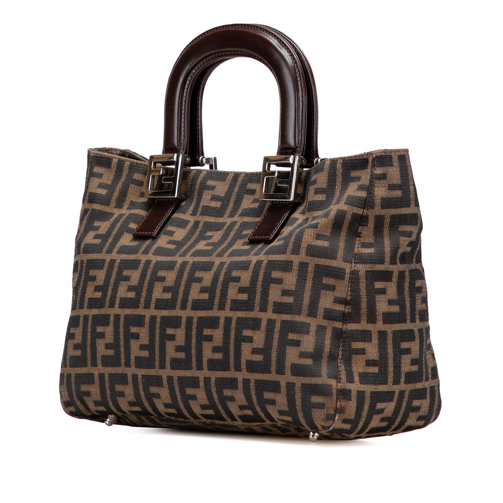 Fendi Small Zucca Canvas Twins Tote