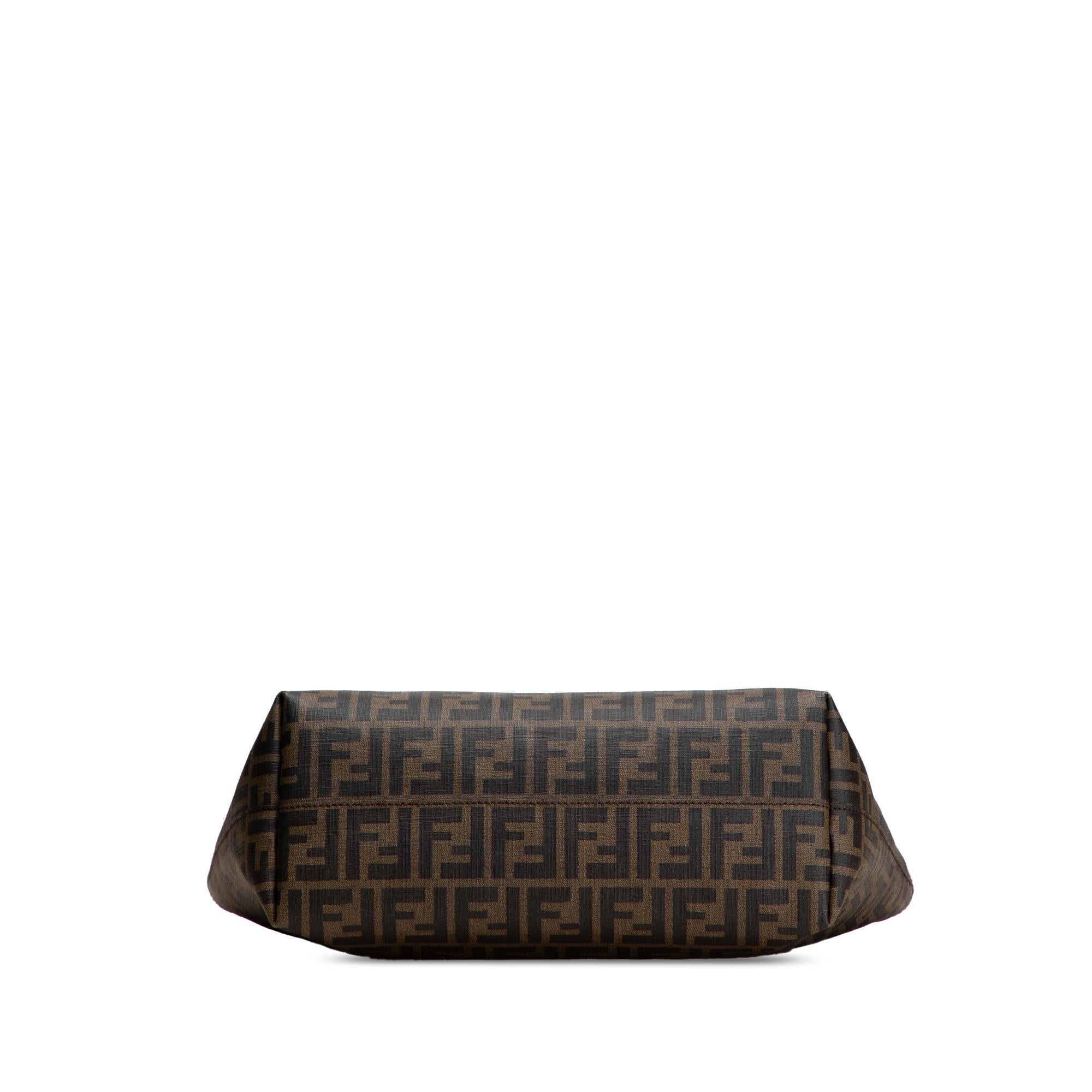 Fendi Small Zucca Coated Canvas Roll Tote