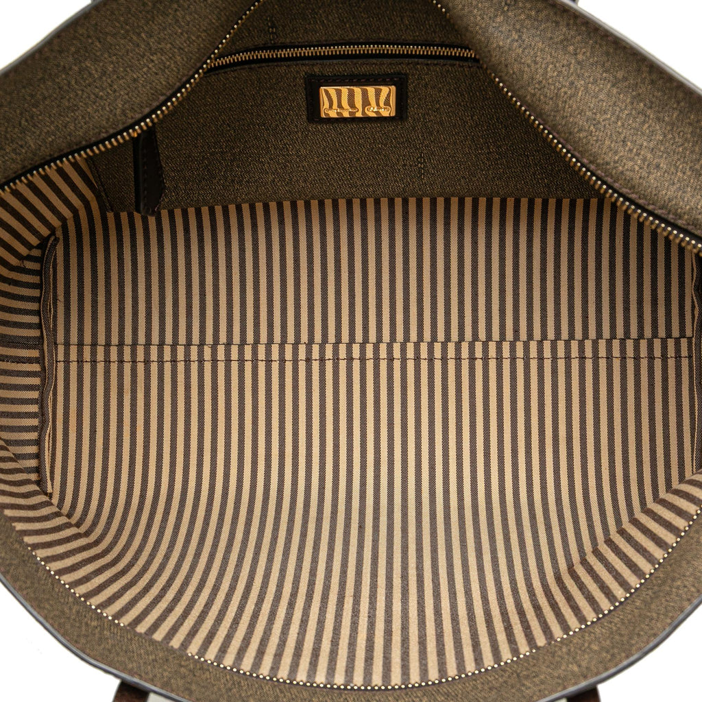 Fendi Small Zucca Coated Canvas Roll Tote