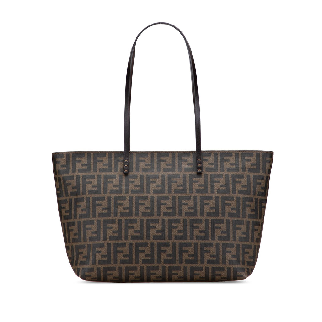 Fendi Small Zucca Coated Canvas Roll Tote