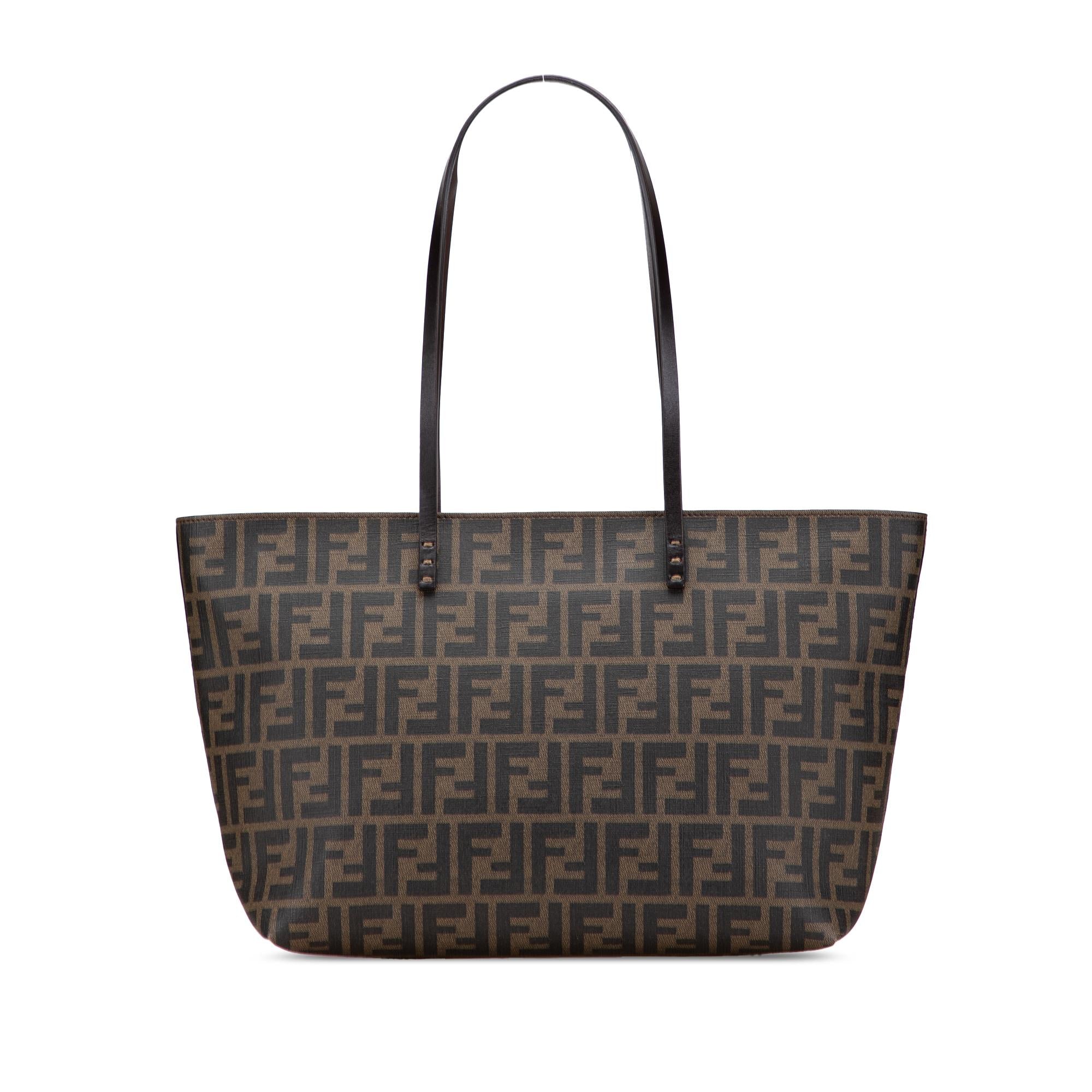 Fendi Small Zucca Coated Canvas Roll Tote