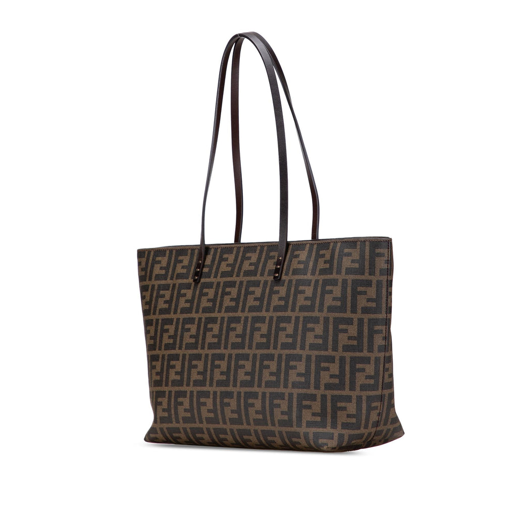 Fendi Small Zucca Coated Canvas Roll Tote
