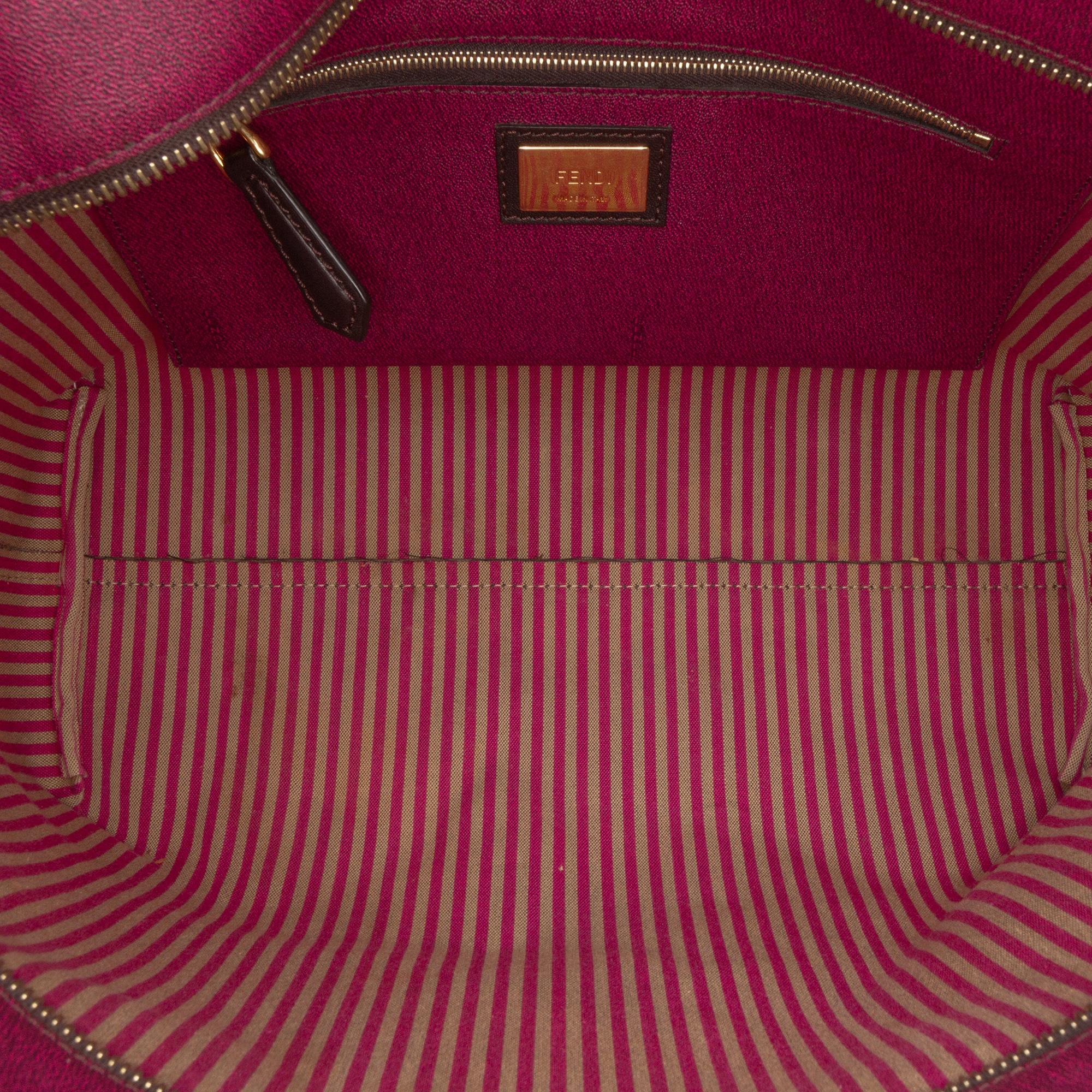 Fendi Small Zucca Spalmati Roll Tote