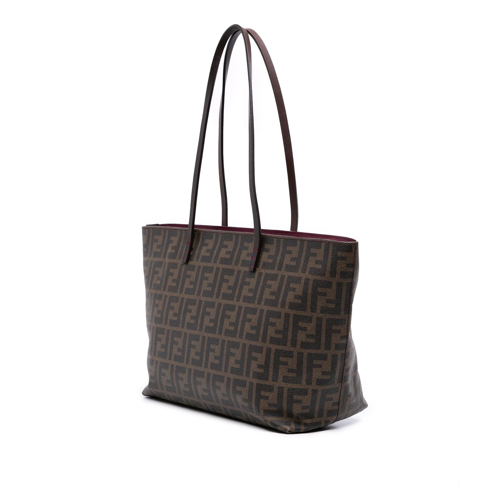 Fendi Small Zucca Spalmati Roll Tote