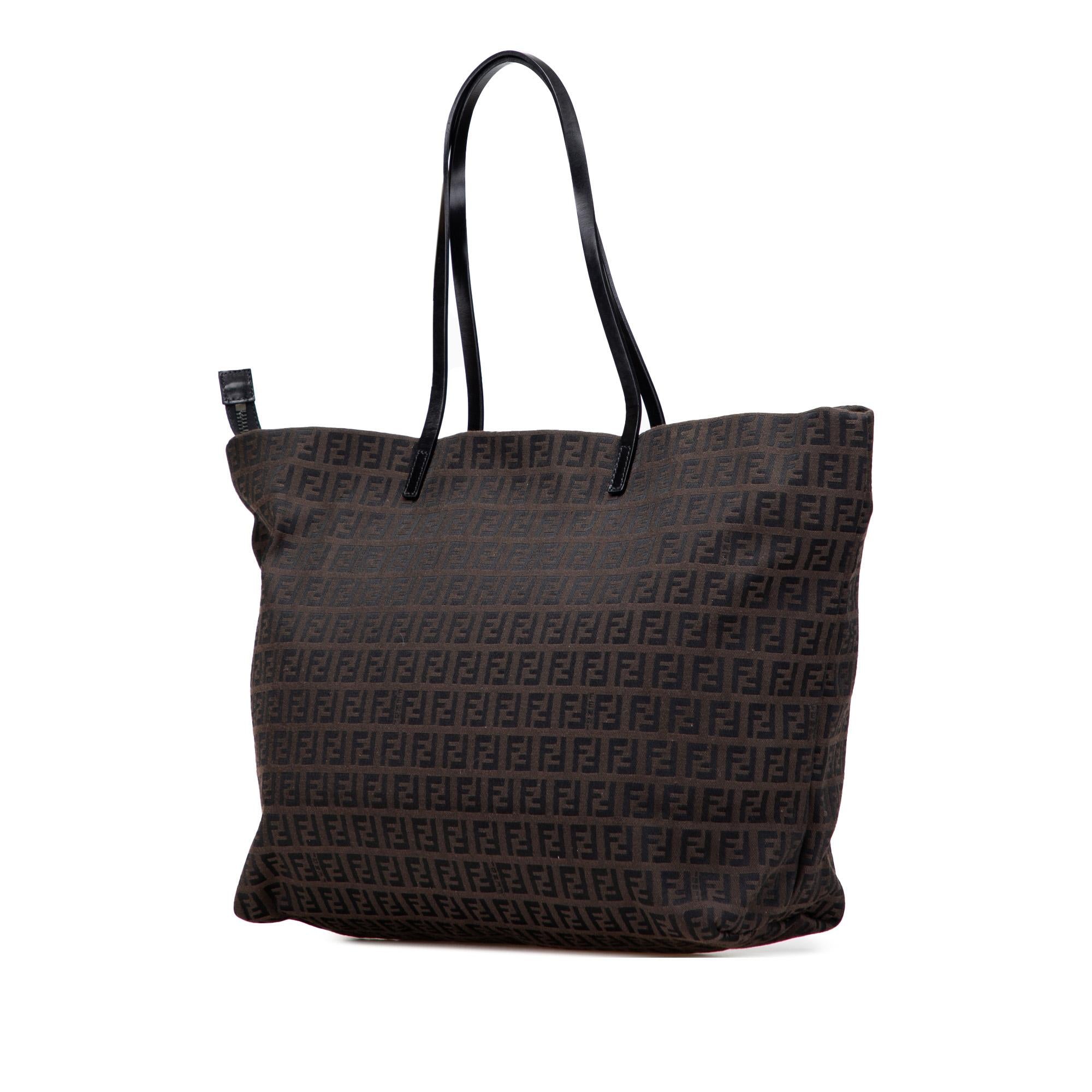 Fendi Small Zucchino Canvas Tote