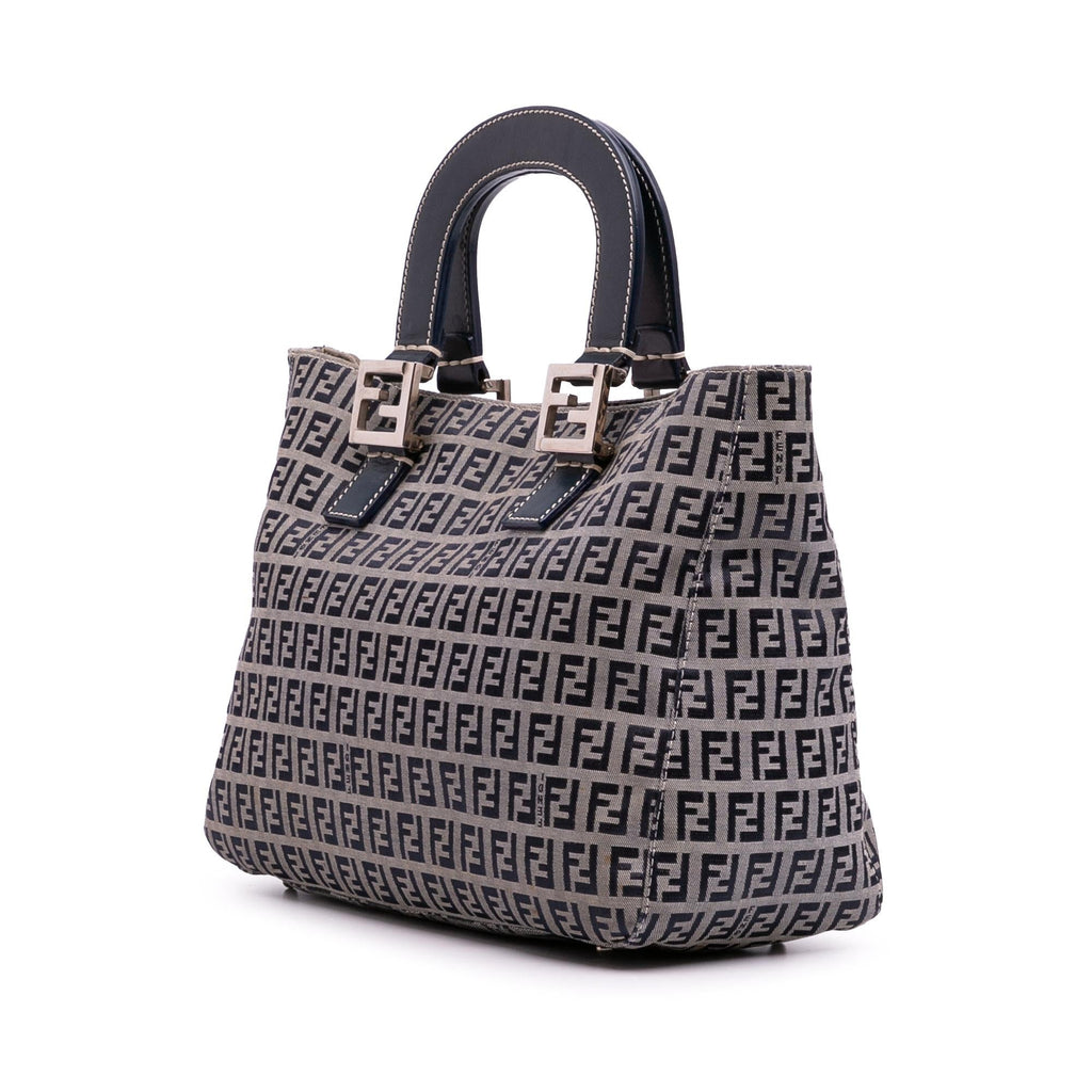 Fendi Small Zucchino Canvas Twins Tote