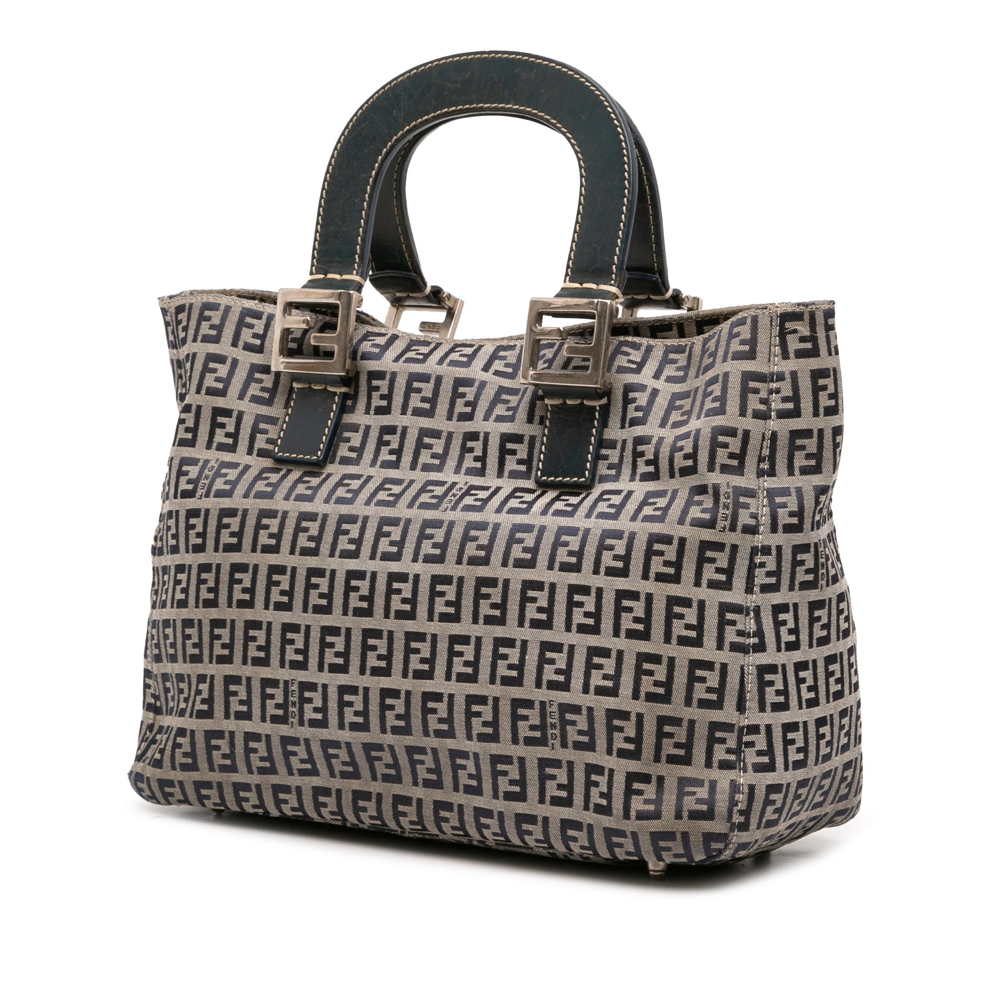 Fendi Small Zucchino Canvas Twins Tote