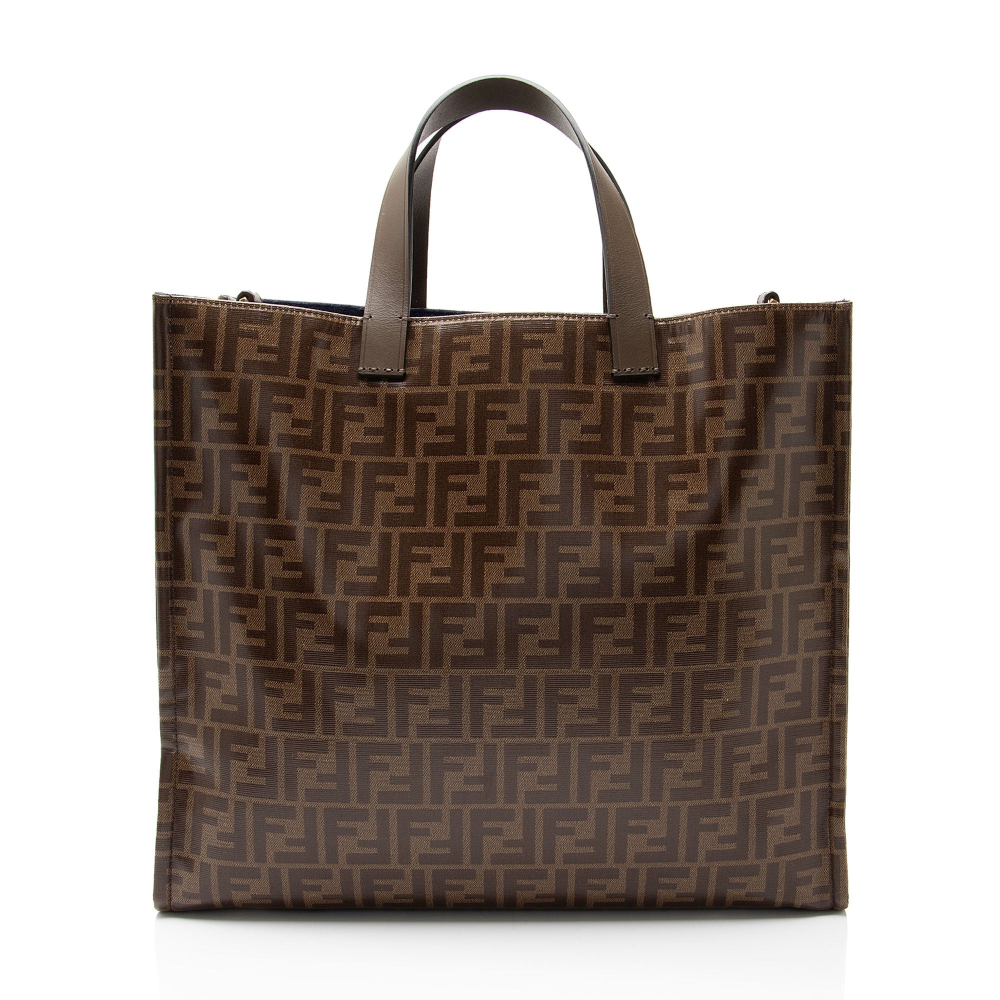 Fendi Spalmati Fila Mania Logo Shopper Tote