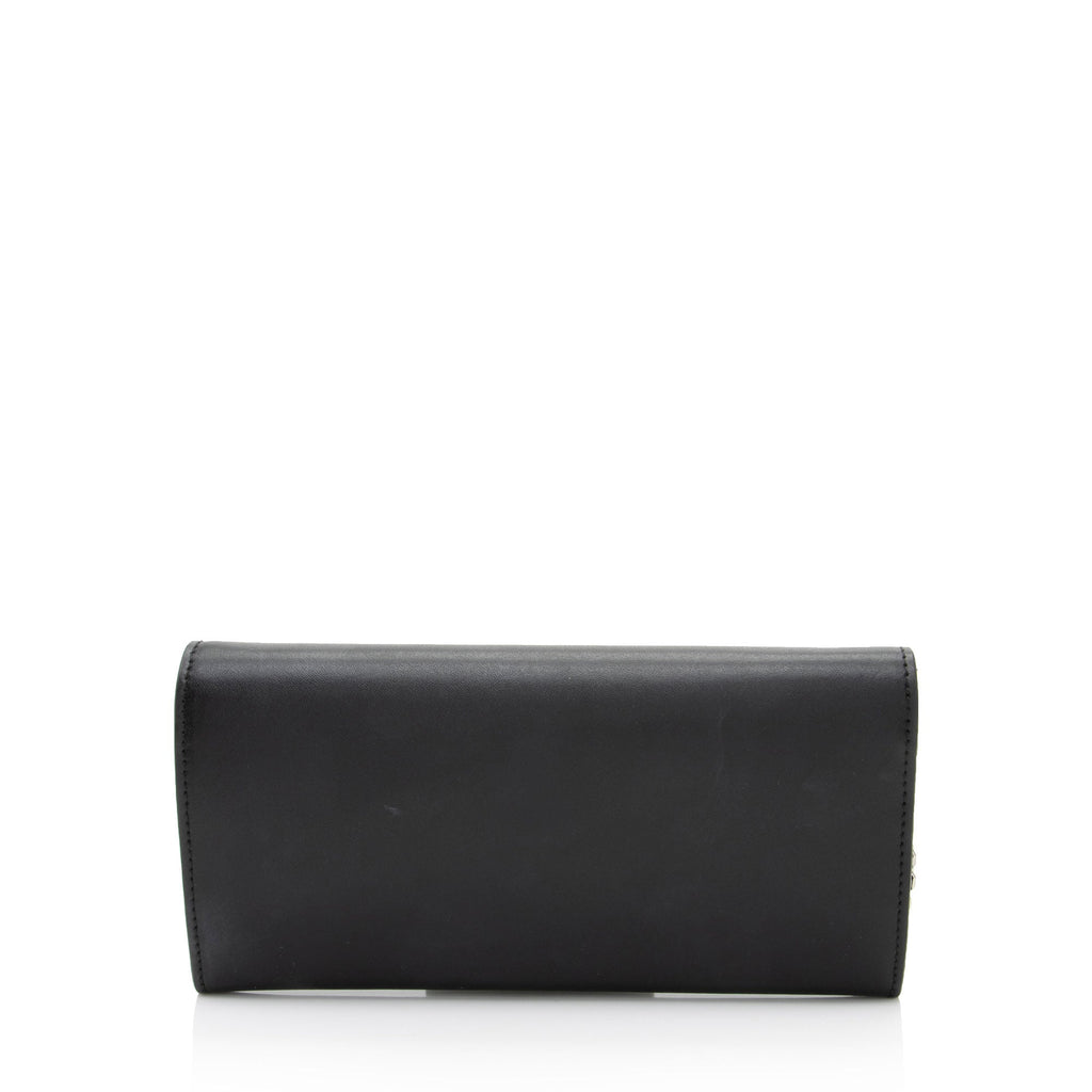 Fendi Leather Rainbow Studs Wallet on Chain