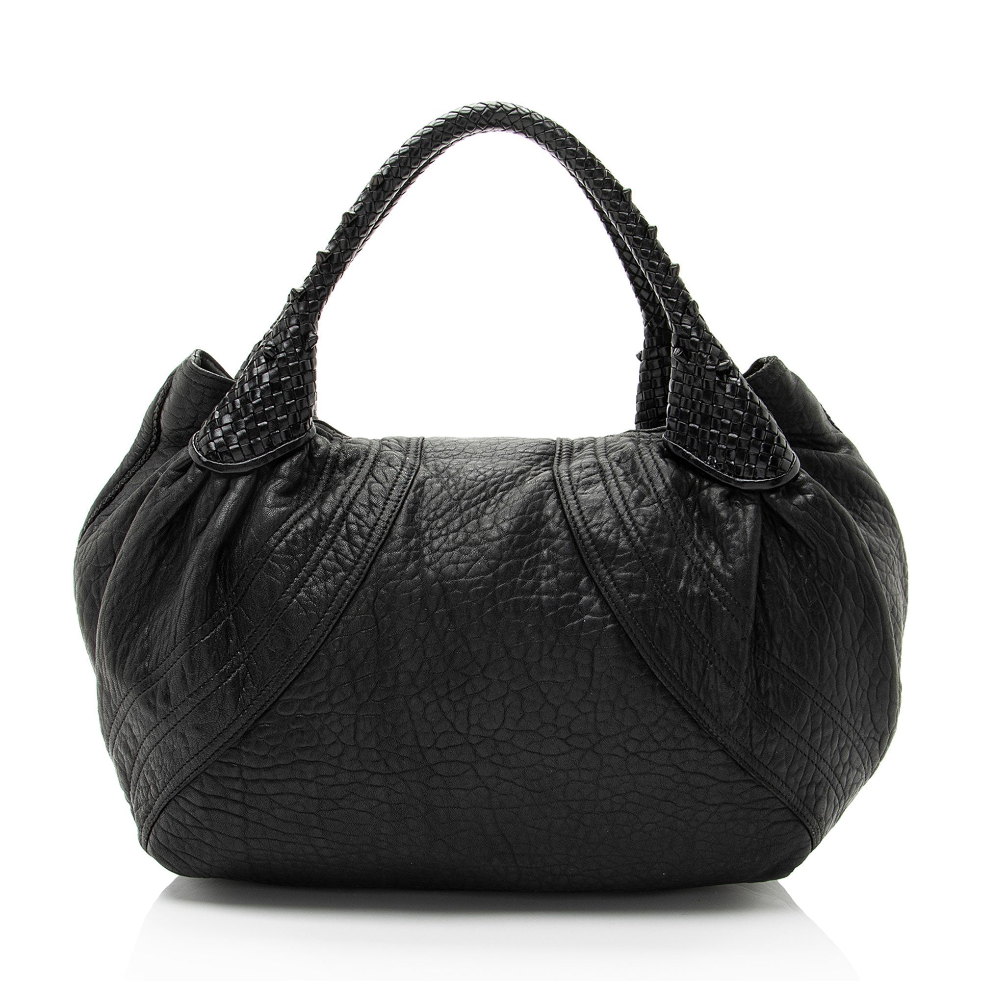 Fendi Tortuga Leather Spy Satchel