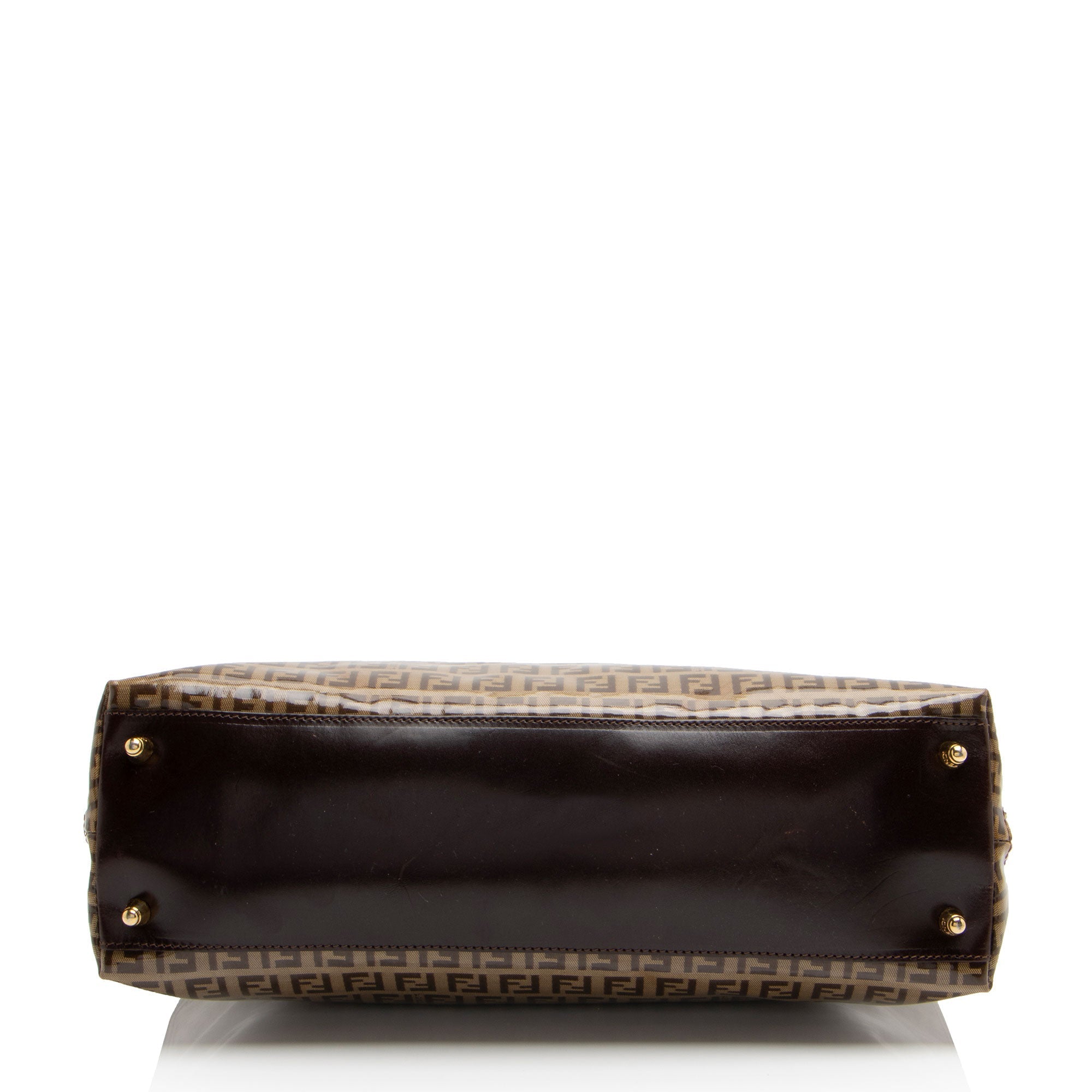Fendi Vintage FF Zucchino Vinyl Satchel