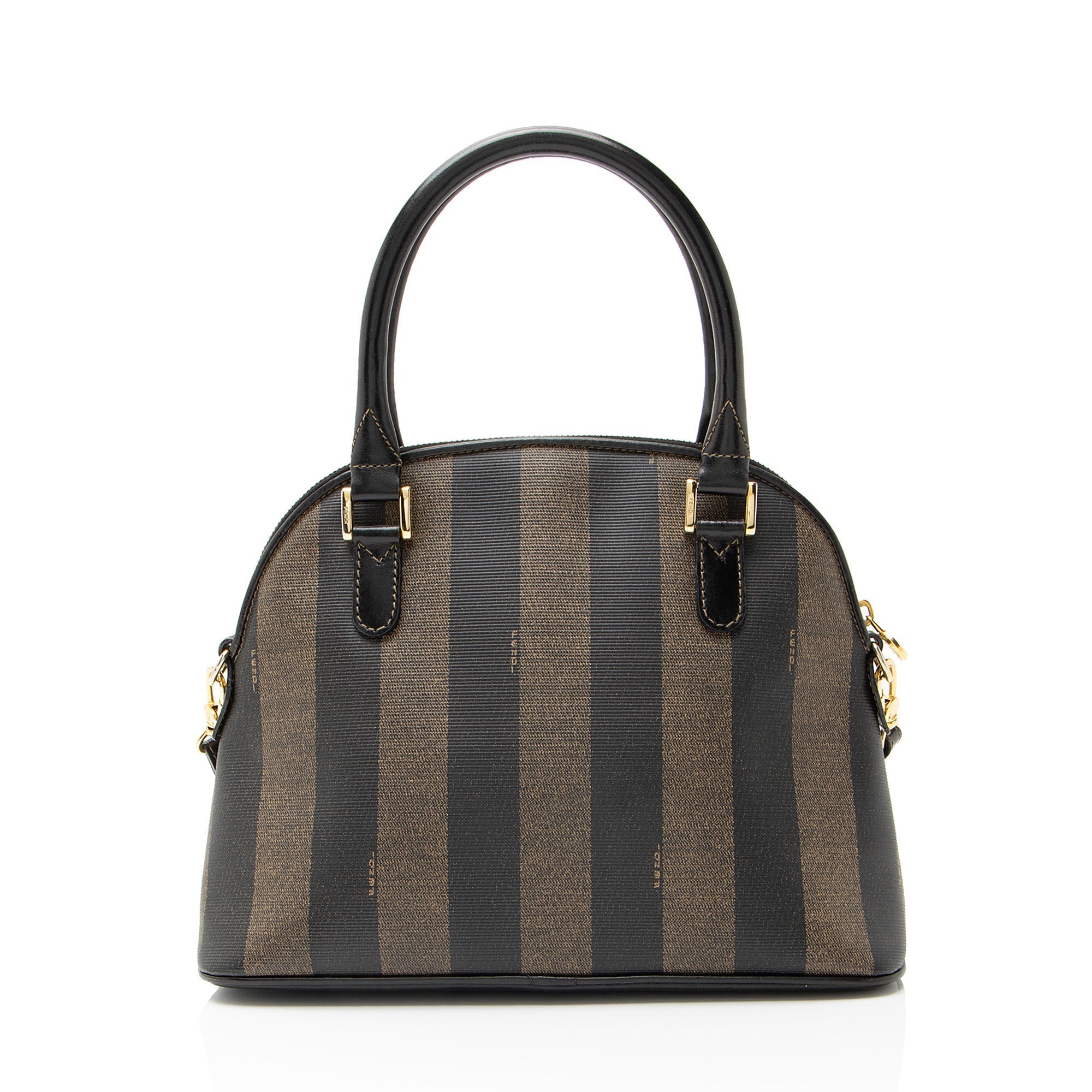 Fendi Vintage Pequin Dome Satchel