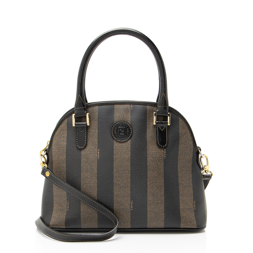 Fendi Vintage Pequin Dome Satchel