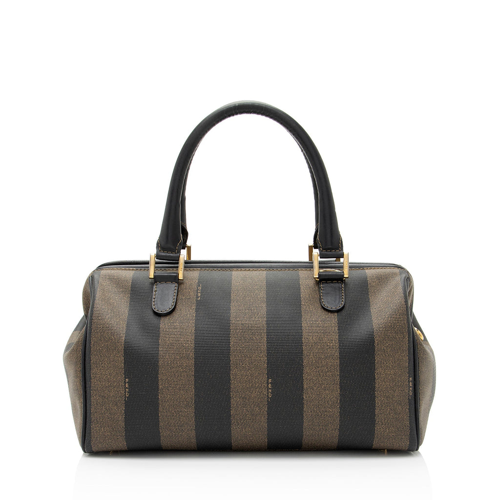 Fendi Vintage Pequin Satchel (SHF-p2iSKx)