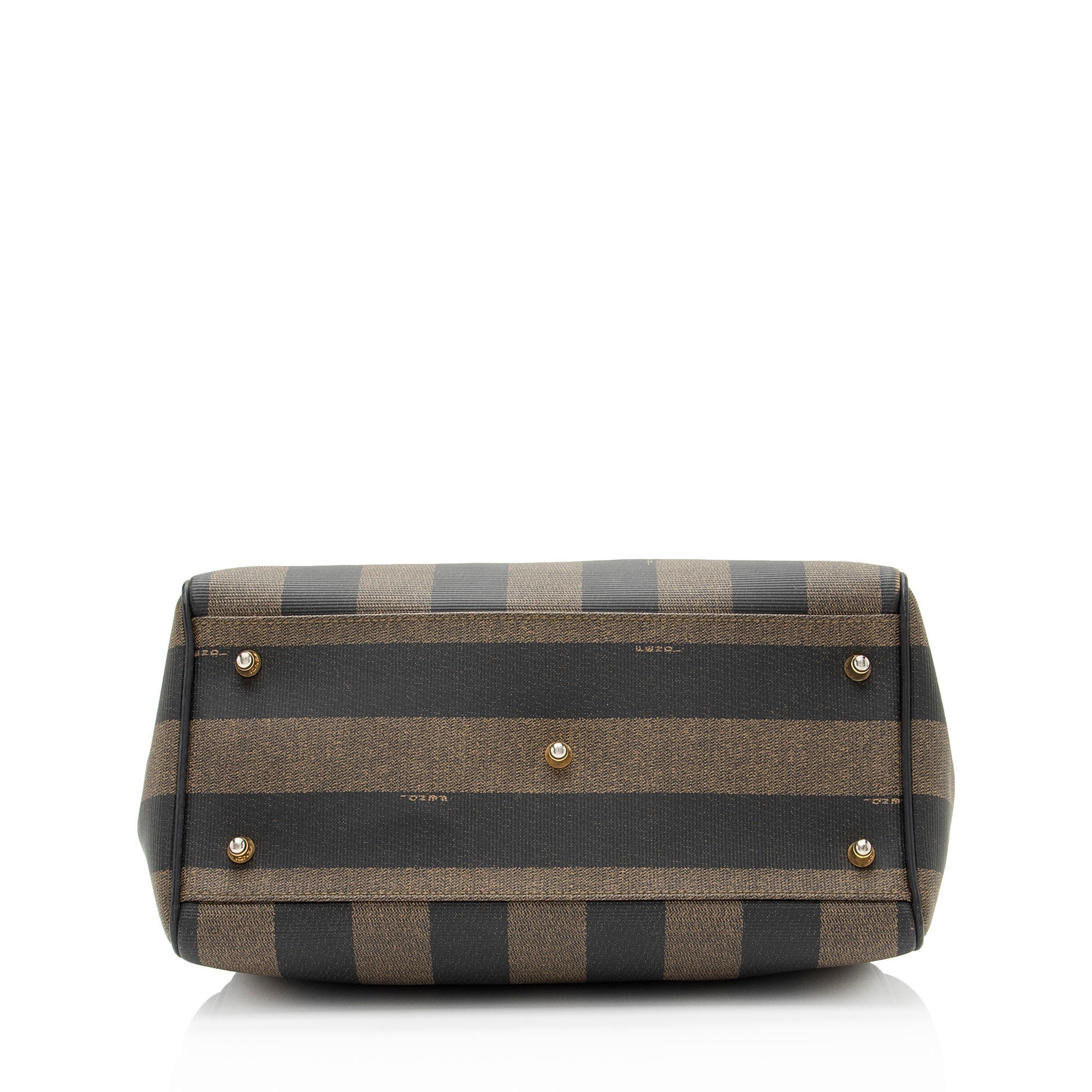 Fendi Vintage Pequin Satchel (SHF-p2iSKx)