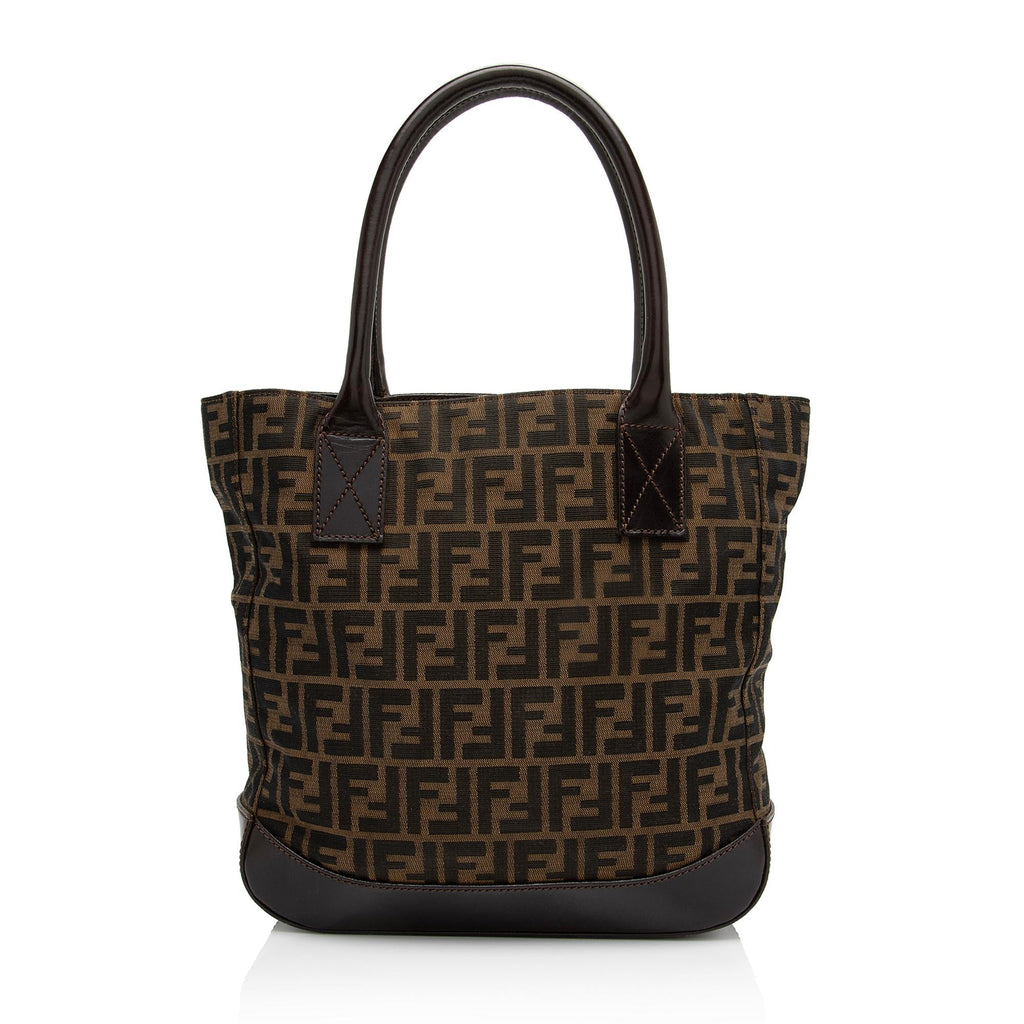 Fendi Vintage Zucca Calfskin Large Tote (SHF-PQx5or)