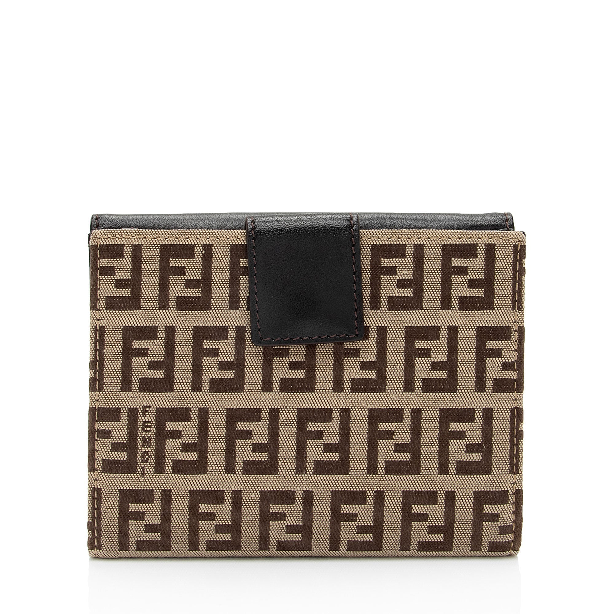 Fendi Vintage Zucchino French Wallet (SHF-vN8WMD)
