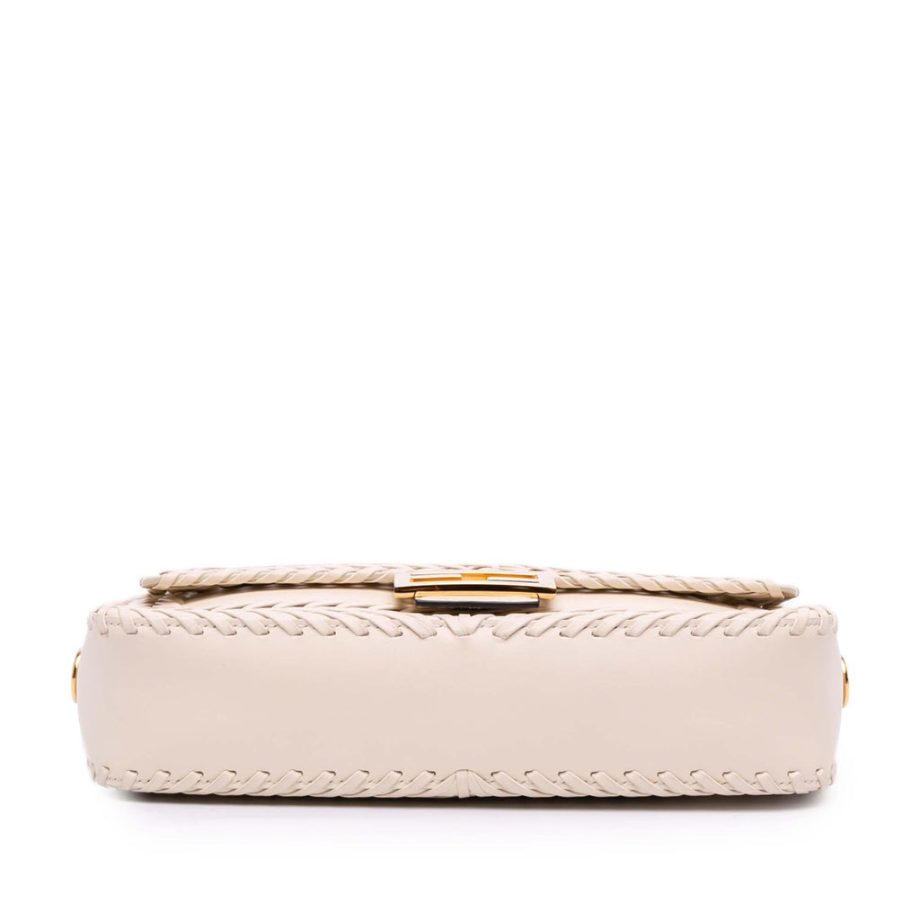 Fendi Woven Calfskin Vitello King Ceylon Baguette Satchel